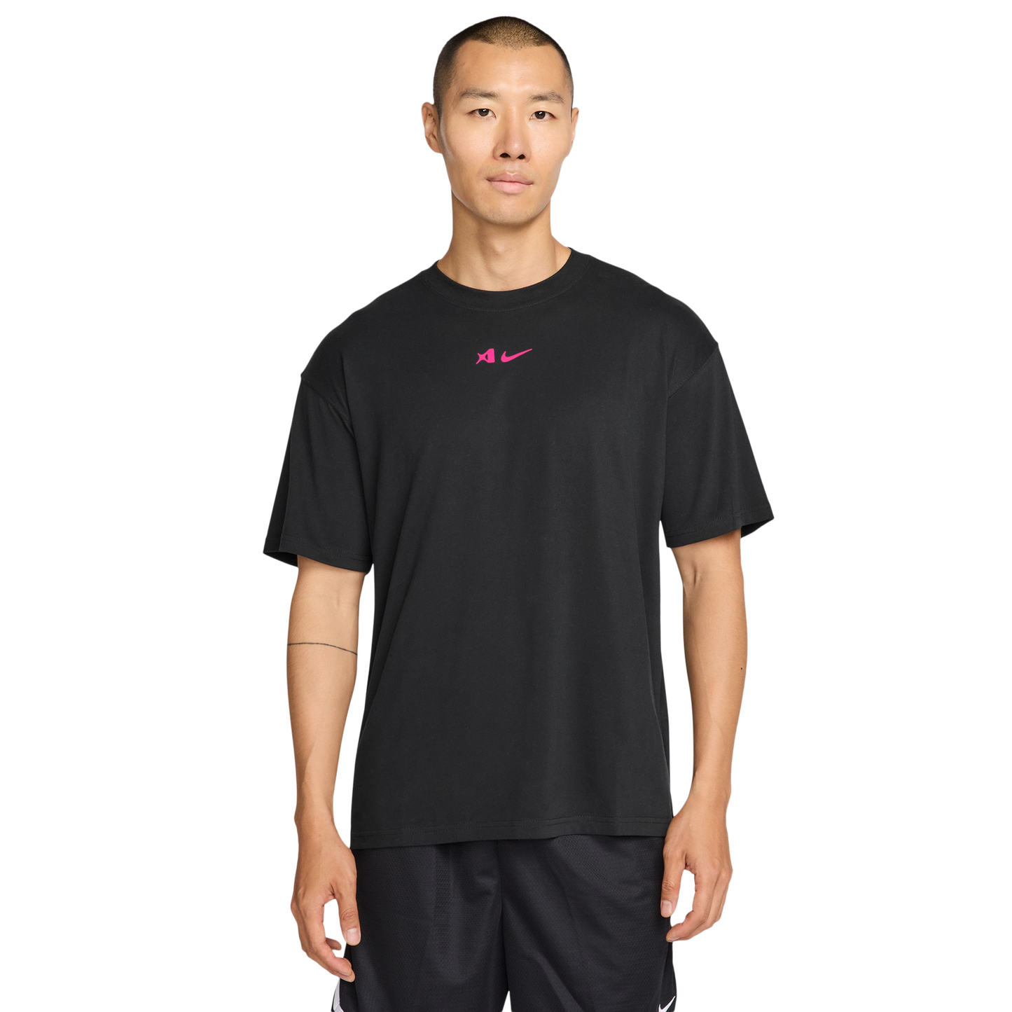 Nike Dri-FIT A'Ja Wilson Airbrush T-Shirt - Women's - Black/Pink