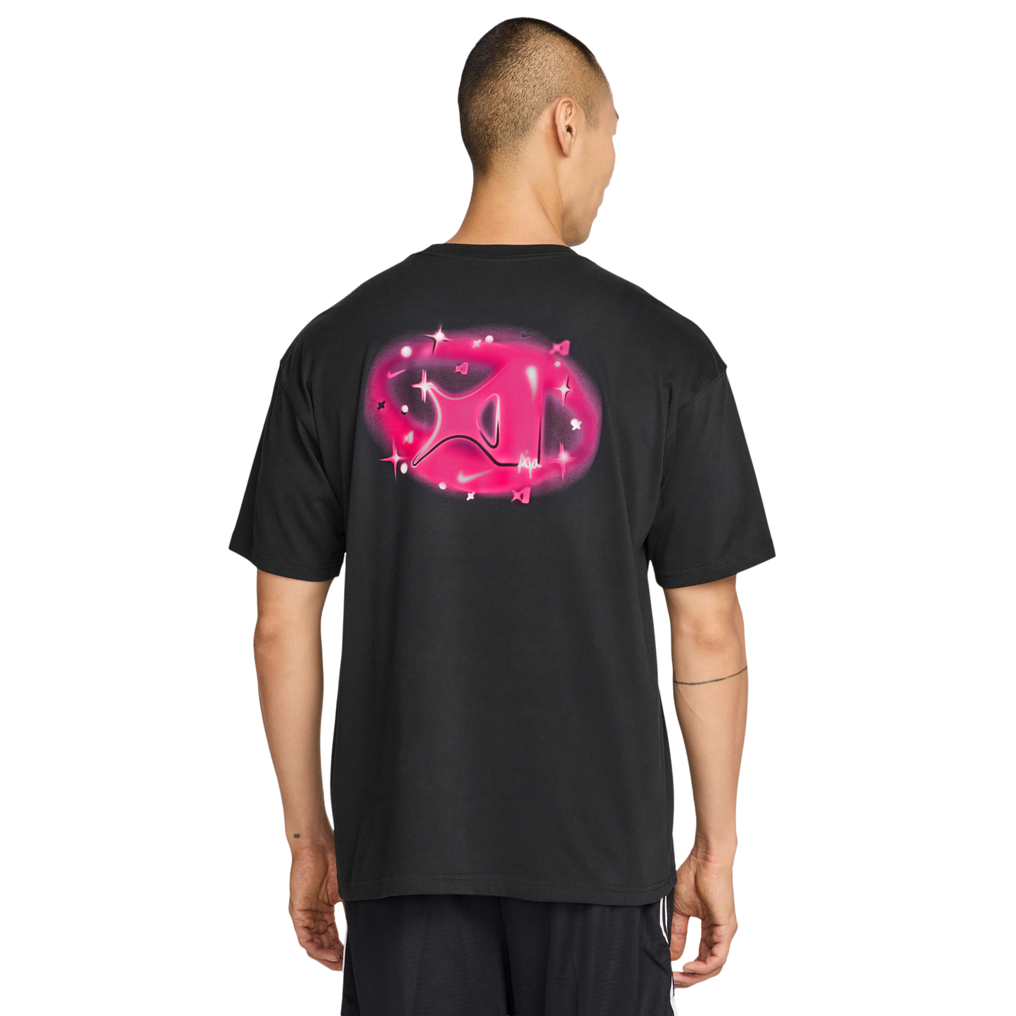 Nike Dri-FIT A'Ja Wilson Airbrush T-Shirt - Women's - Black/Pink