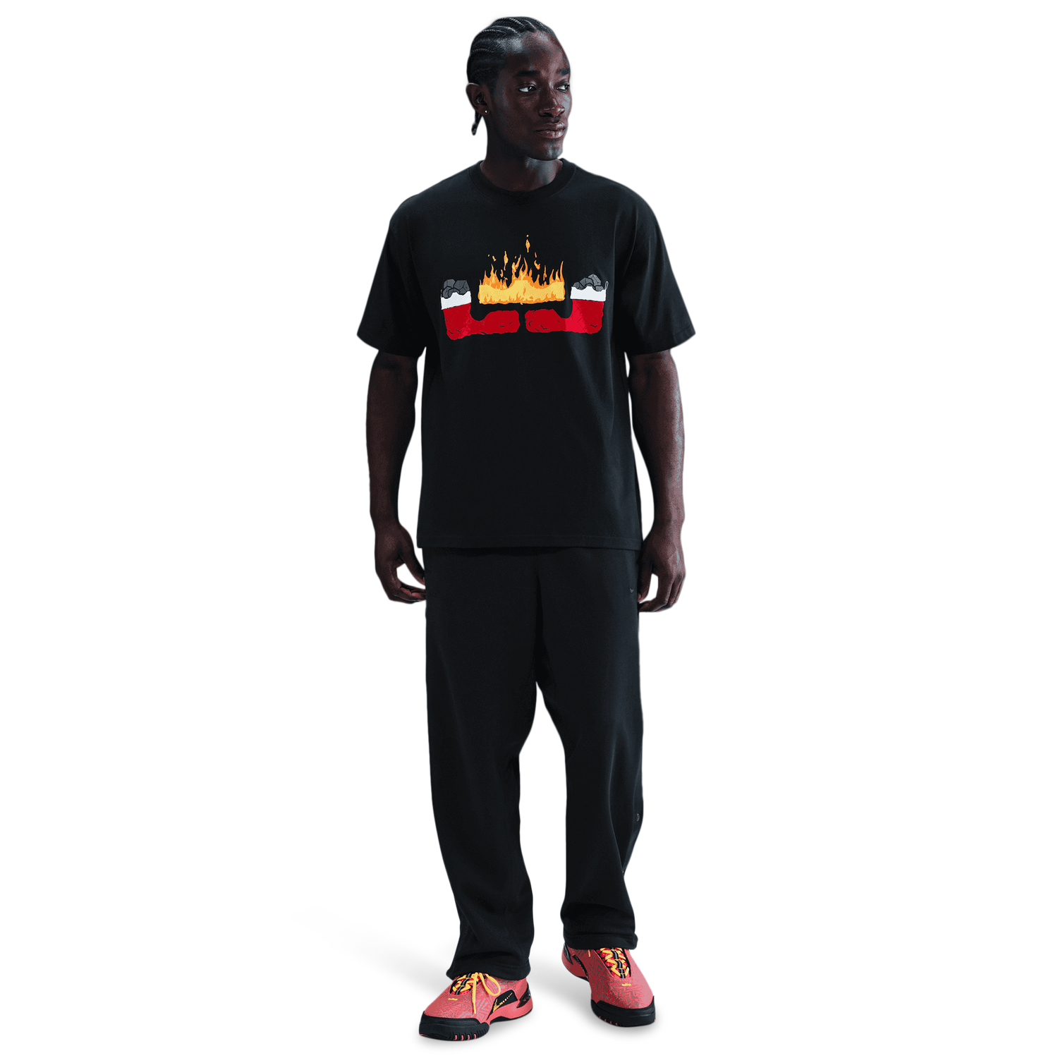 Nike Lebron M90 T-Shirt - Men's - Black/Multi