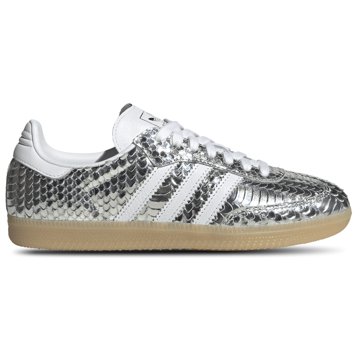 adidas Originals Samba OG - Women's - Footwear White/Gum 3/Silver Metallic