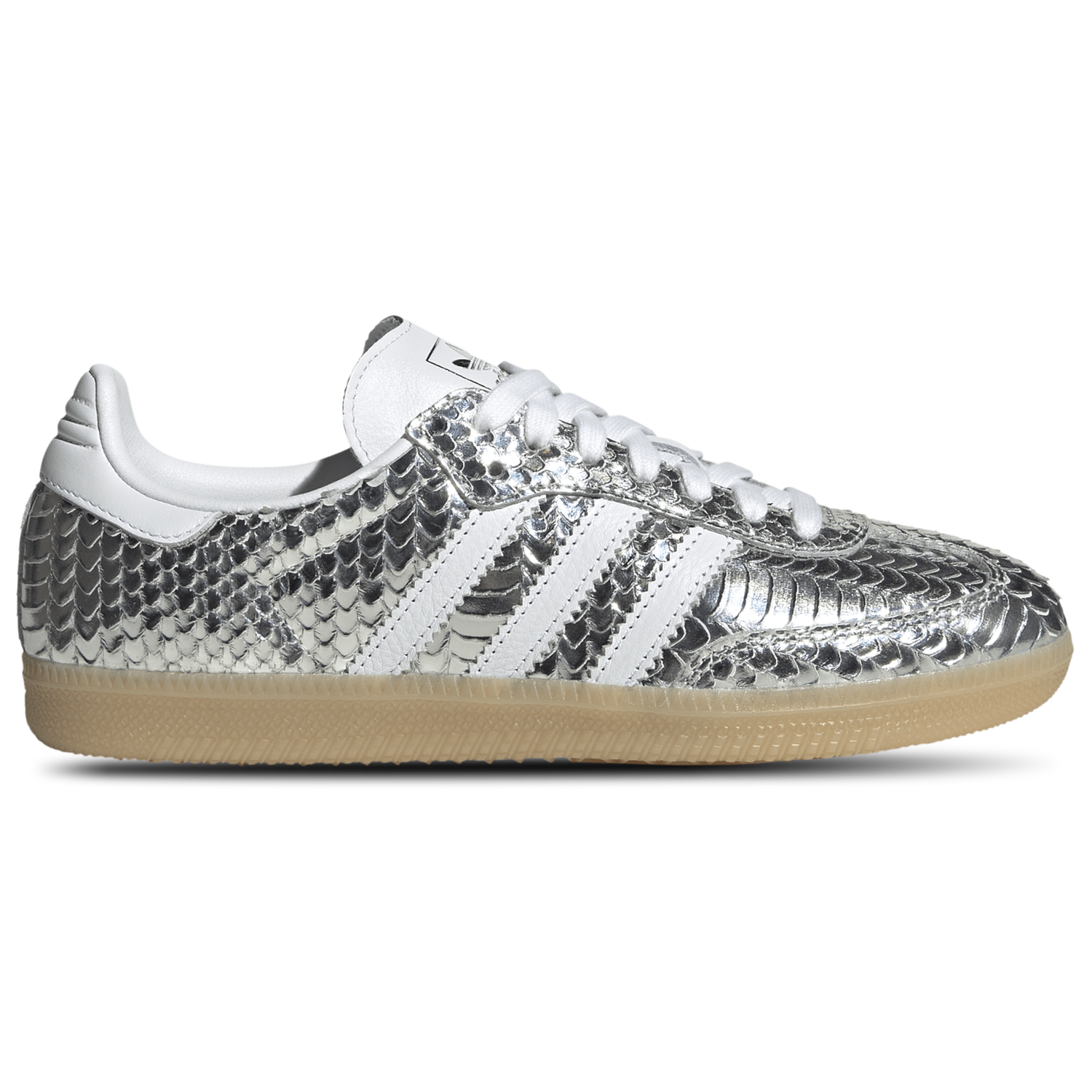 adidas Originals Samba OG - Women's - Footwear White/Gum 3/Silver Metallic