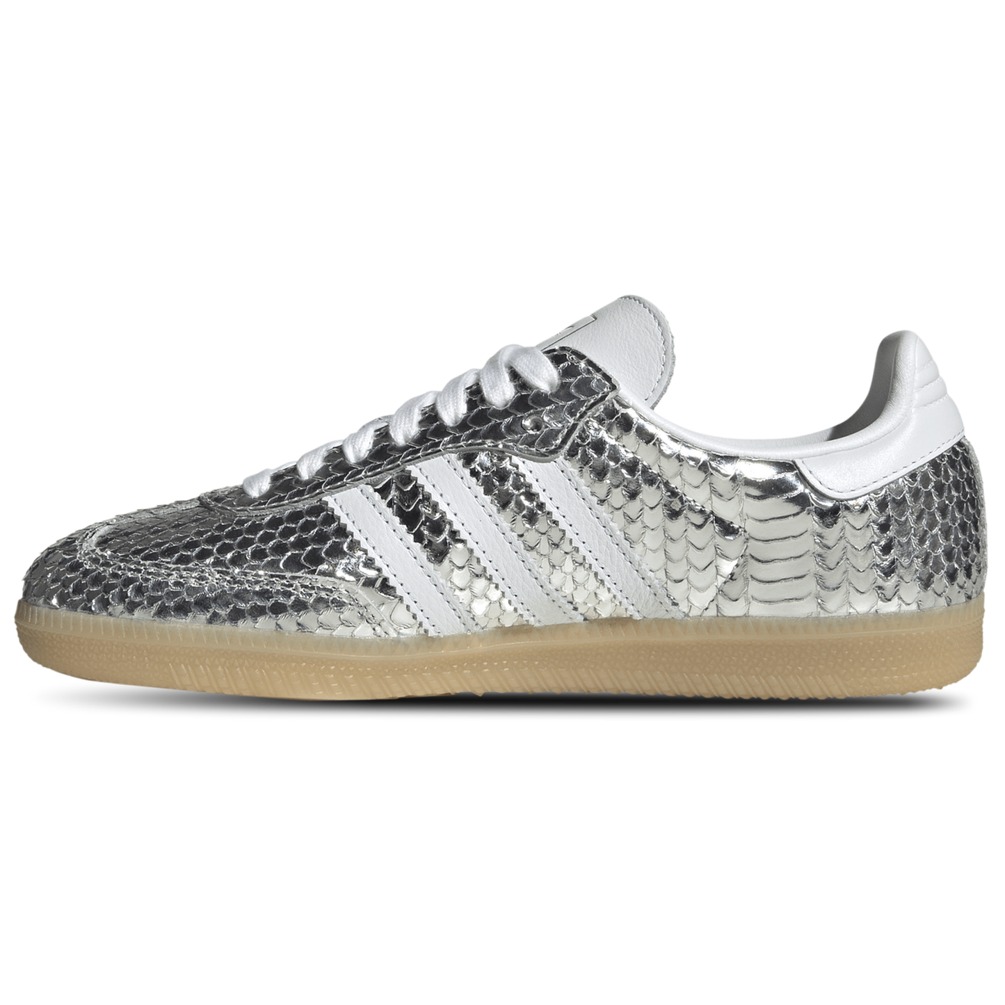 adidas Originals Samba OG - Women's - Footwear White/Gum 3/Silver Metallic