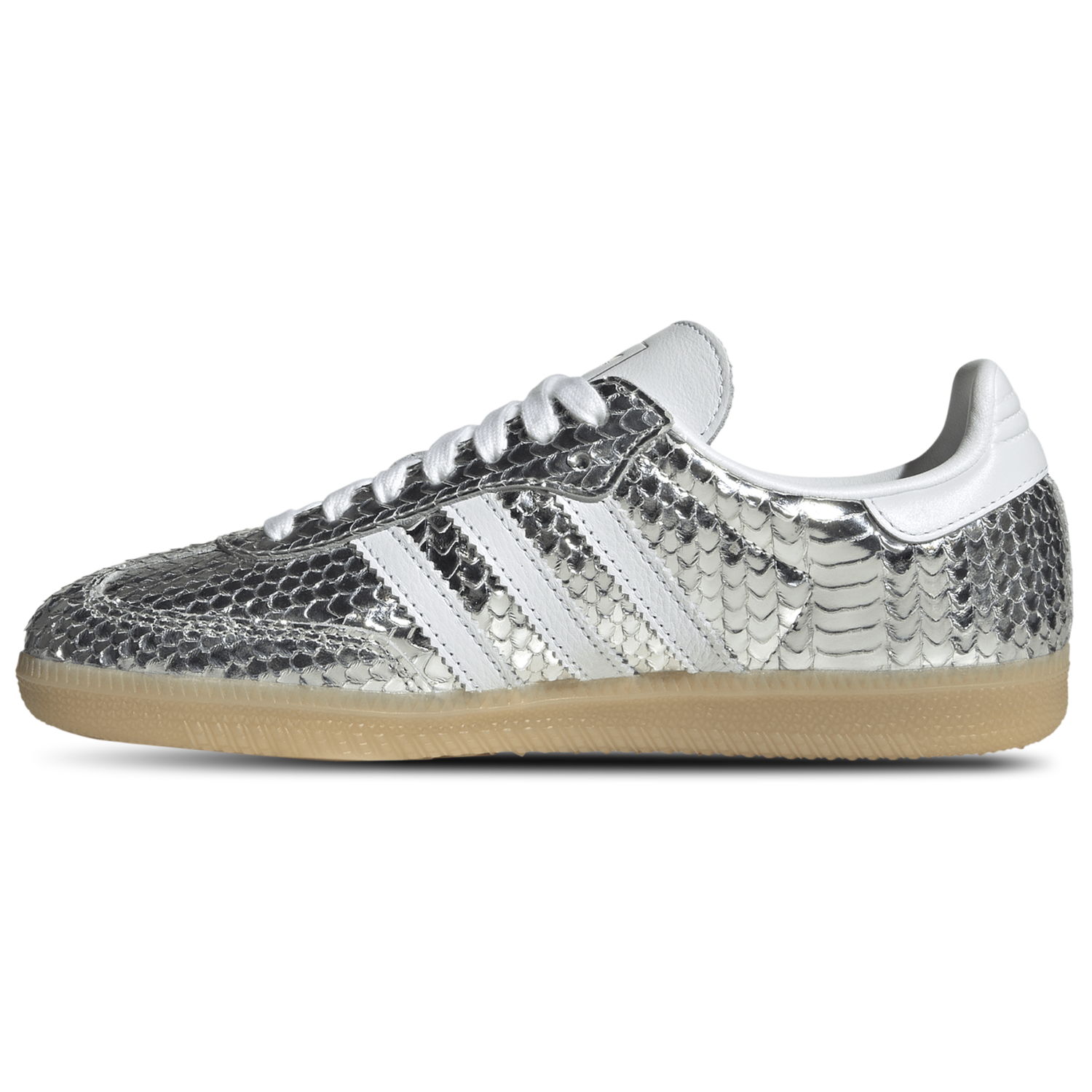 adidas Originals Samba OG - Women's - Footwear White/Gum 3/Silver Metallic