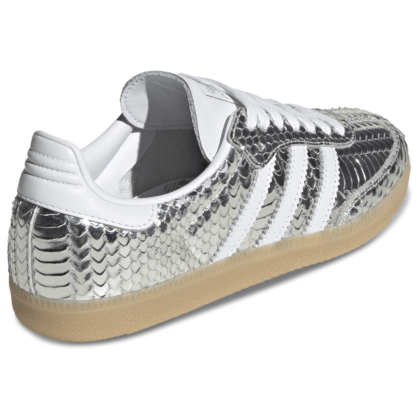adidas Originals Samba OG - Women's - Footwear White/Gum 3/Silver Metallic