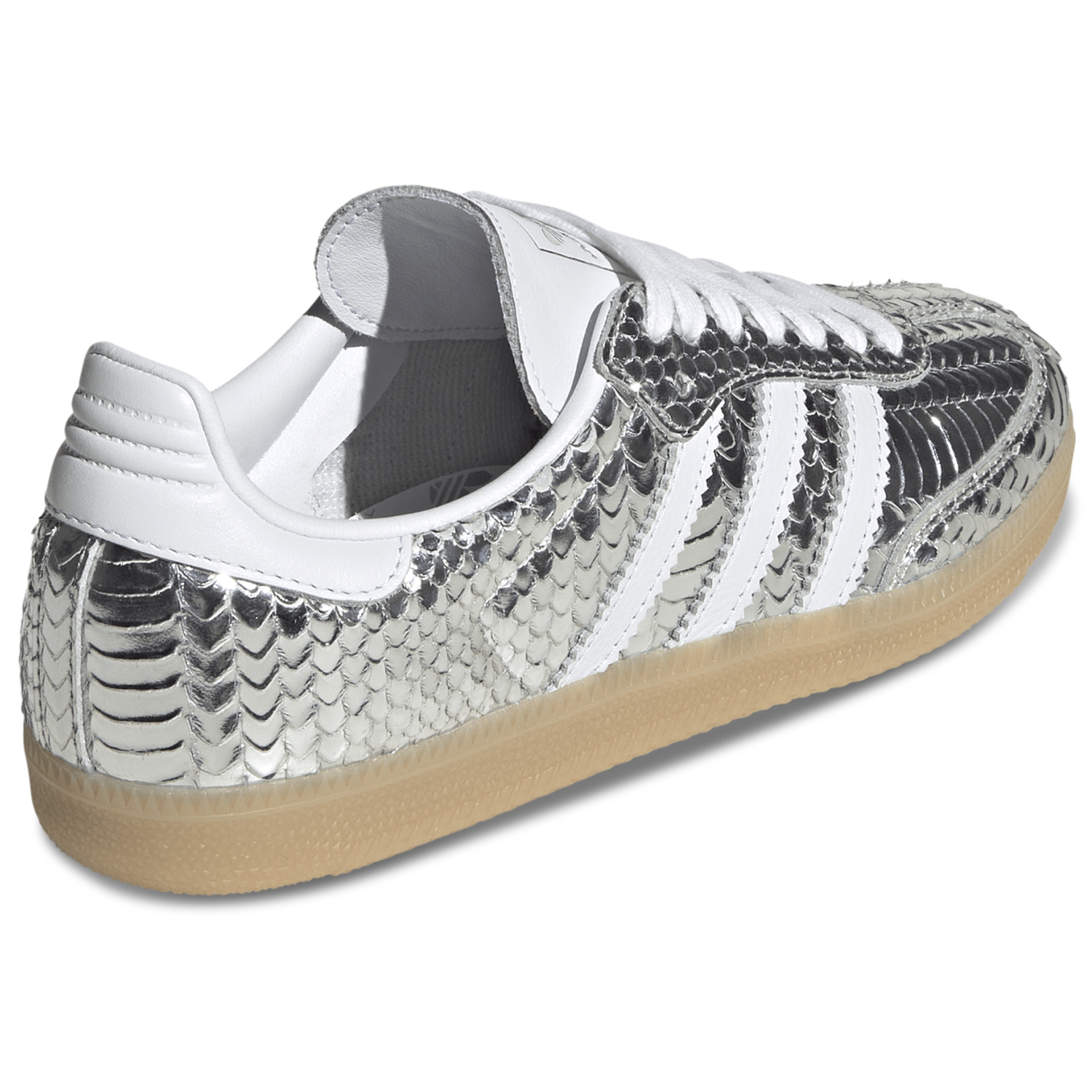 adidas Originals Samba OG - Women's - Footwear White/Gum 3/Silver Metallic