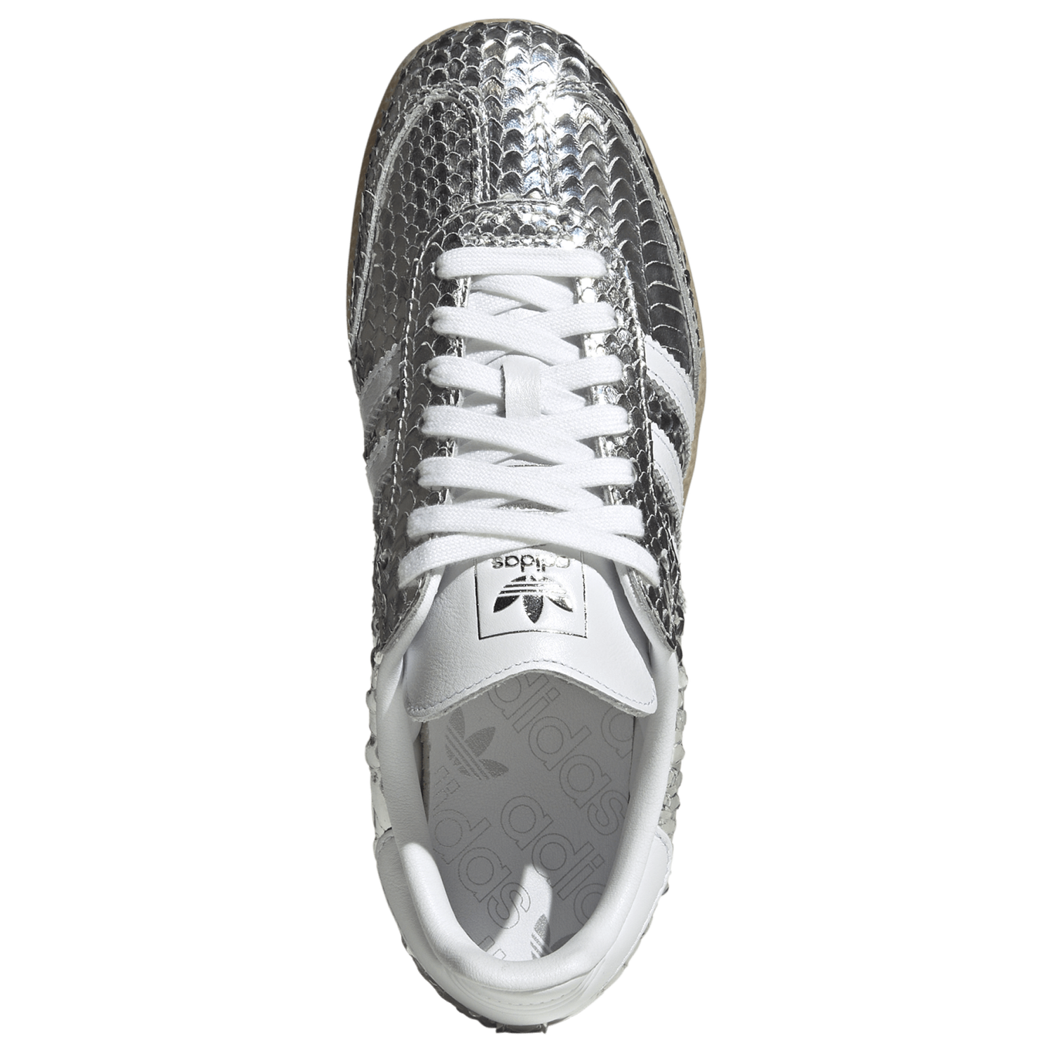 adidas Originals Samba OG - Women's - Footwear White/Gum 3/Silver Metallic