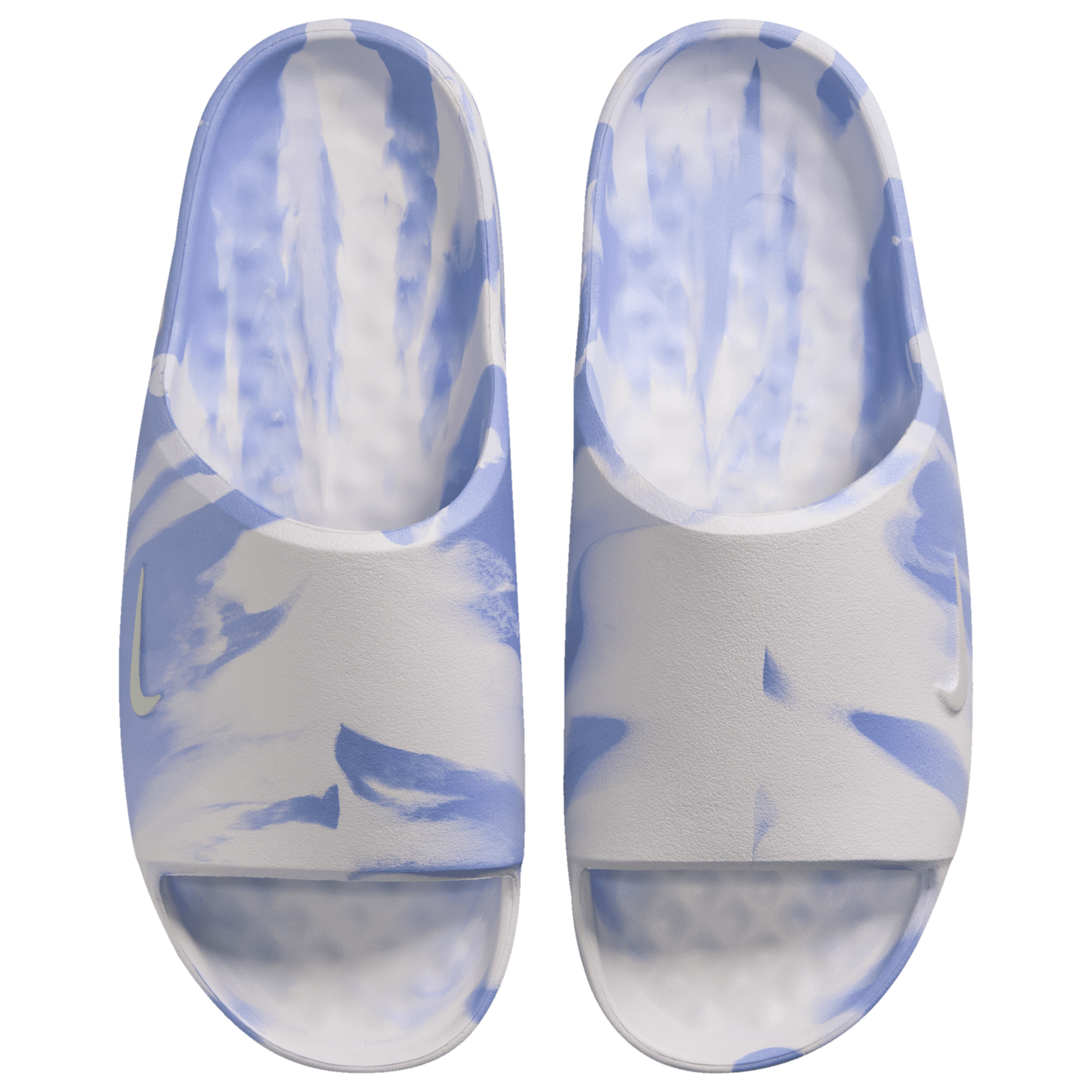 Nike Calm Slides 2.0 - Women's - Summit White/Aluminum/Football Grey