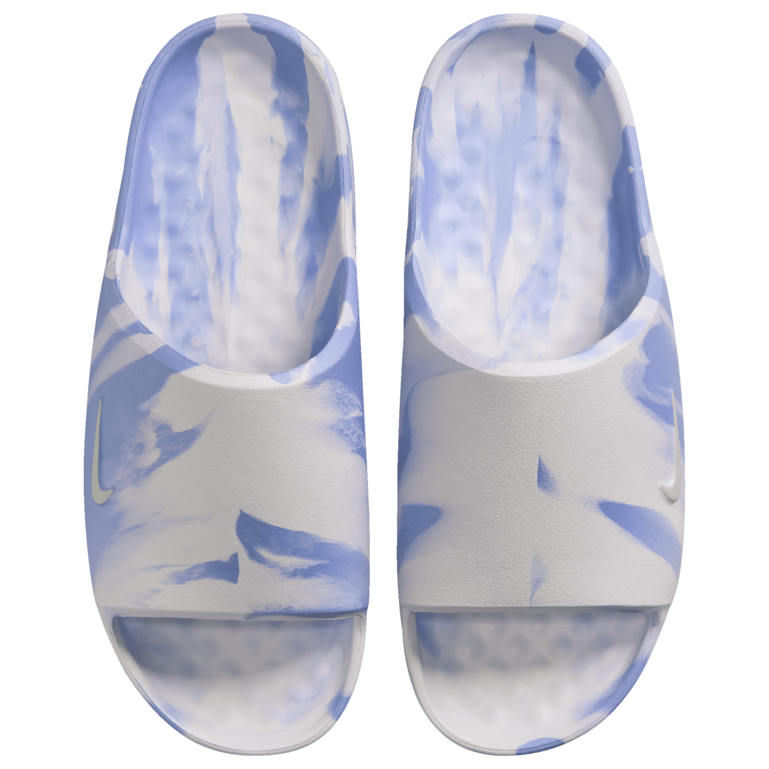 Nike Calm Slides 2.0 - Women's - Summit White/Aluminum/Football Grey