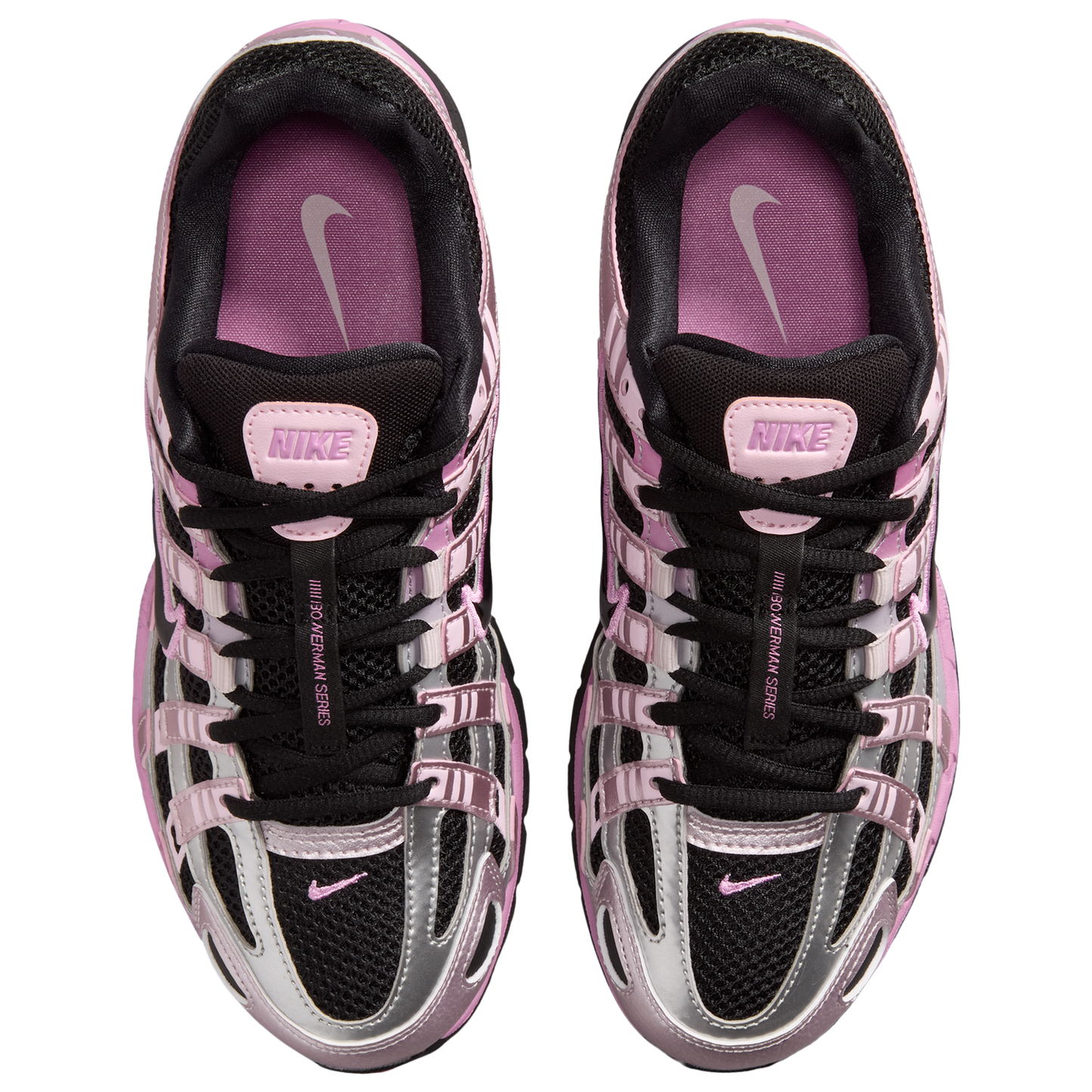Nike P-6000 - Women's - Black/Black/Pink Foam