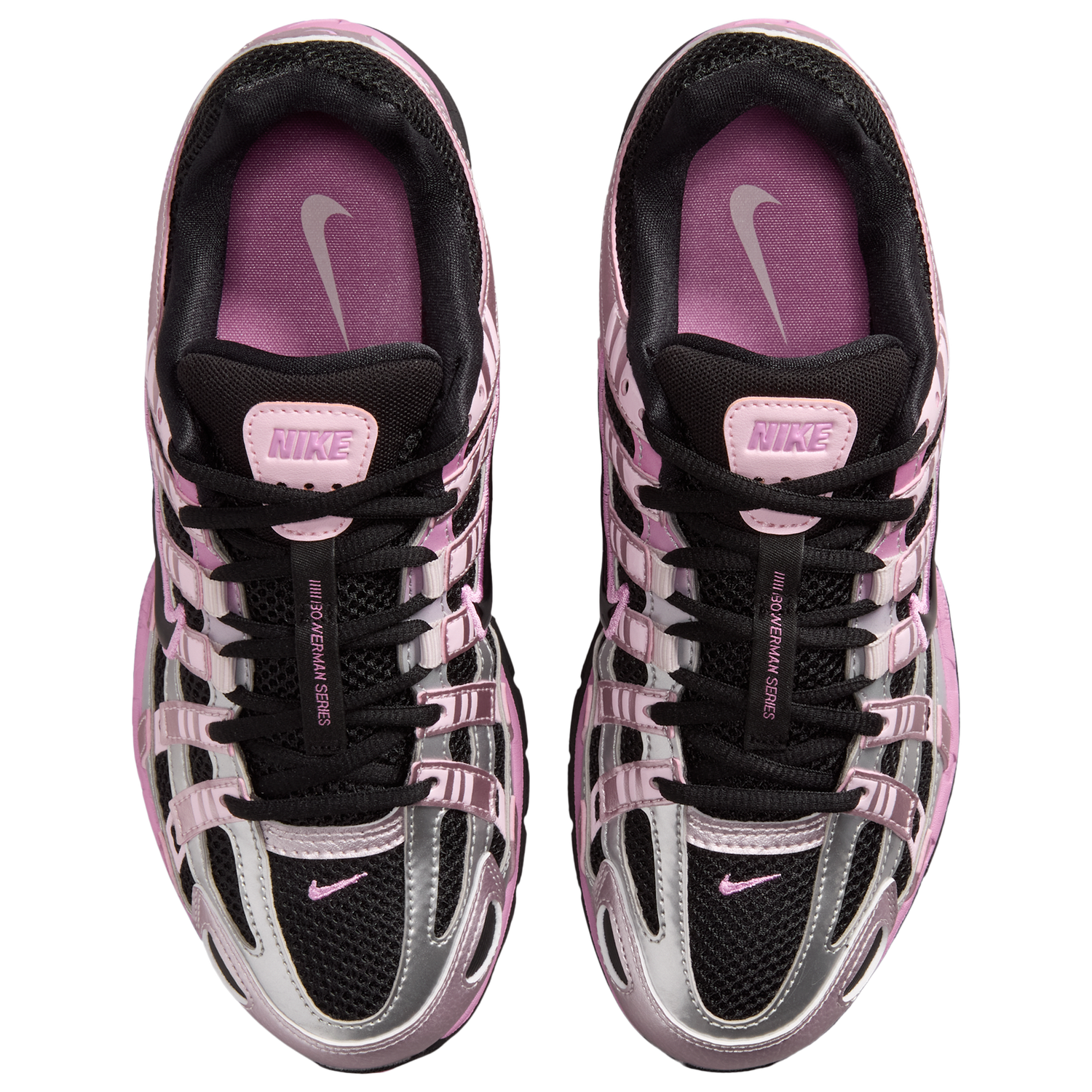 Nike P-6000 - Women's - Black/Black/Pink Foam
