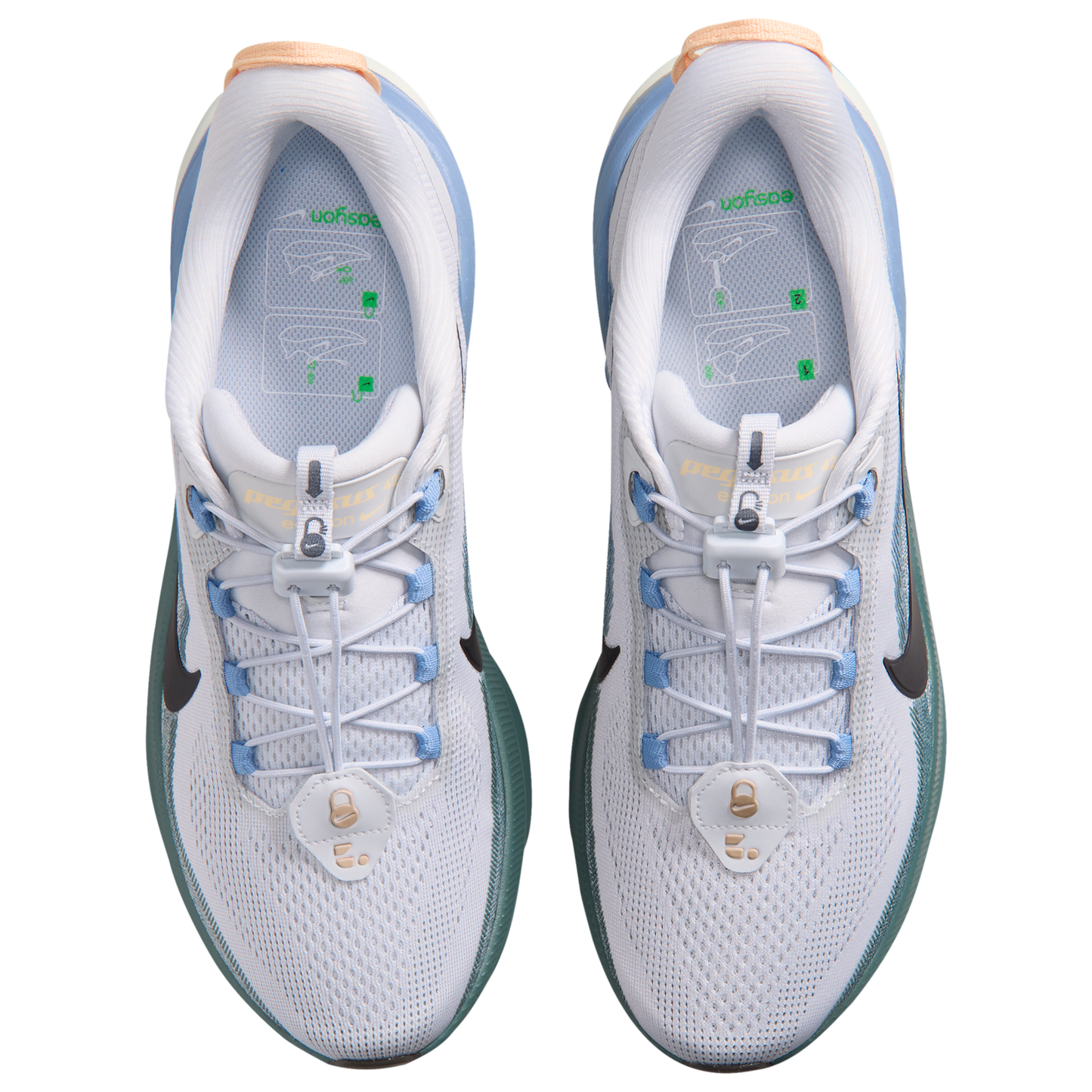 Nike Pegasus 42 Easyon - Men's - Pure Platinum/Dark Obsidian/Mineral Slate