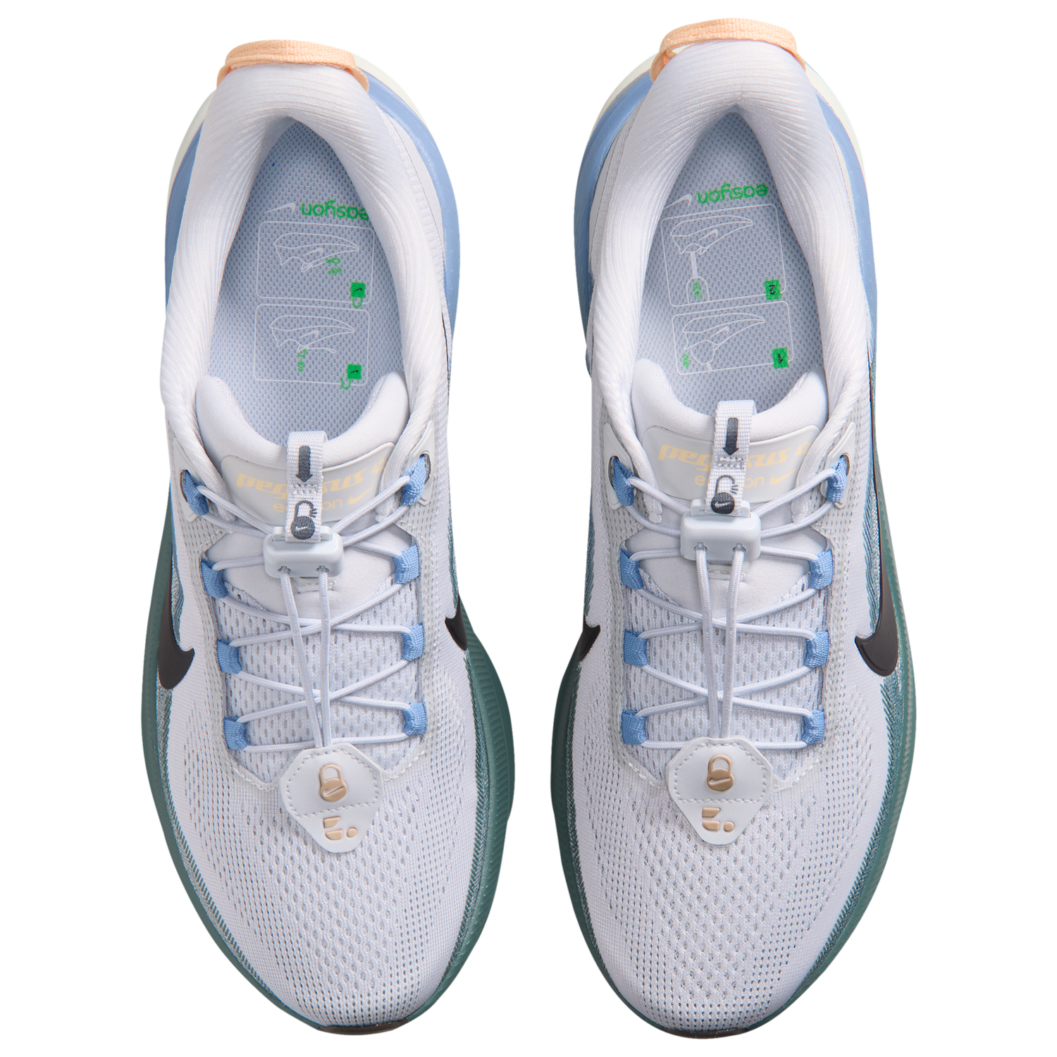 Nike Pegasus 42 Easyon - Men's - Pure Platinum/Dark Obsidian/Mineral Slate