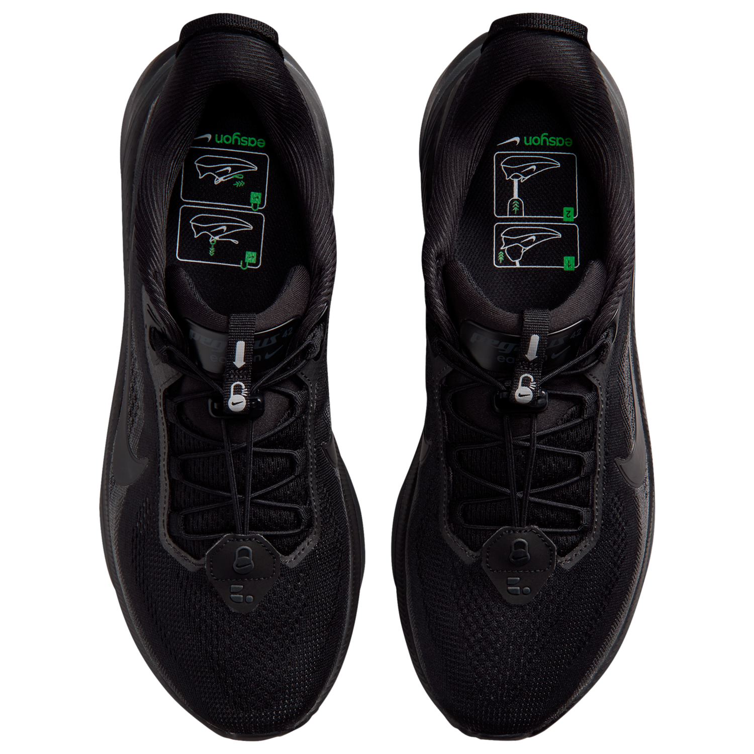 Nike Pegasus 42 Easyon - Men's - Black/Black/Anthracite