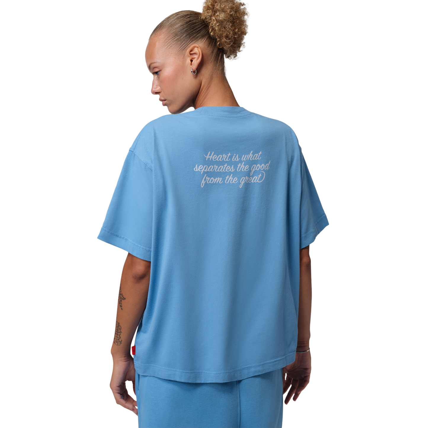 Jordan Brooklyn GF GFX Tee - Women's - Blue Beyond