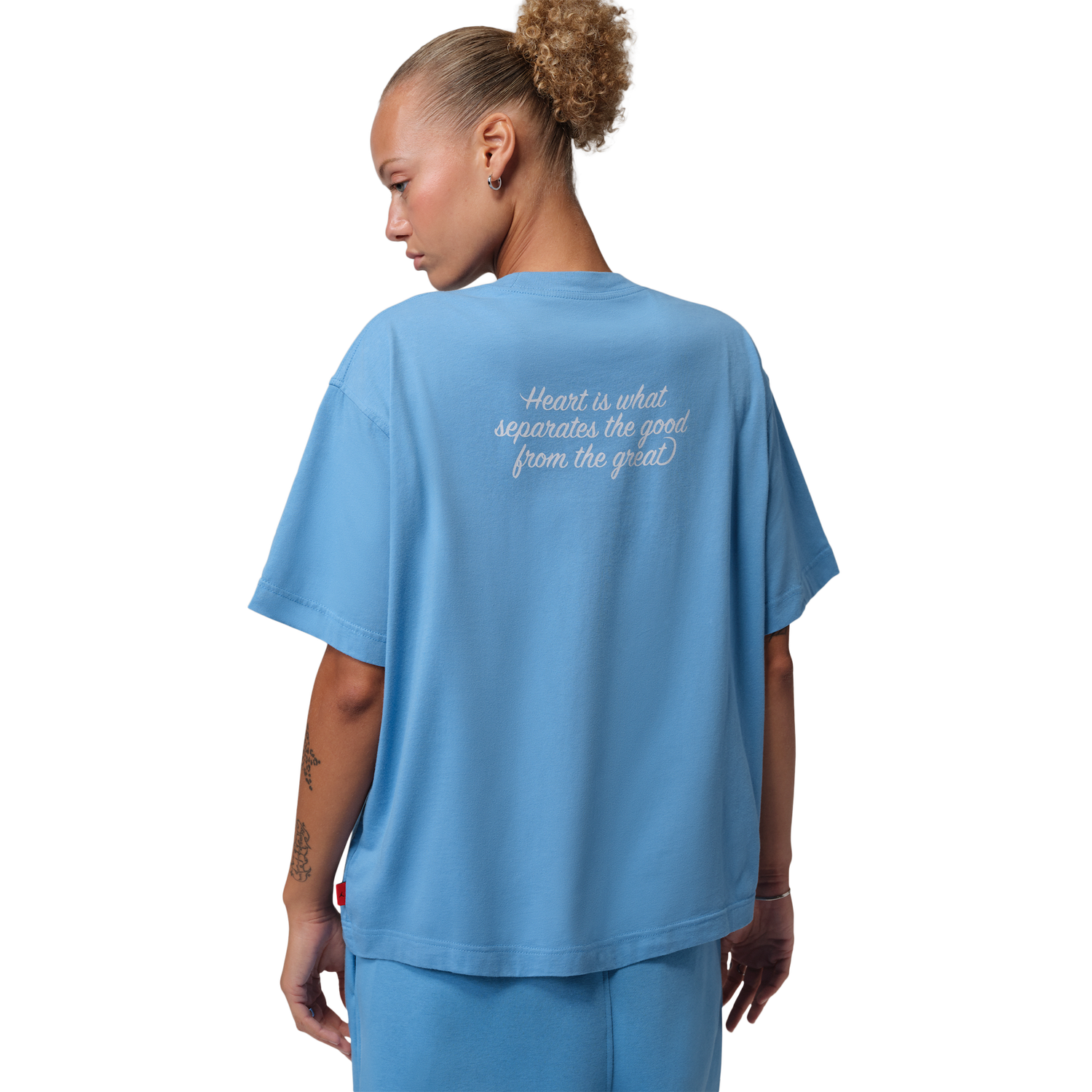 Jordan Brooklyn GF GFX Tee - Women's - Blue Beyond