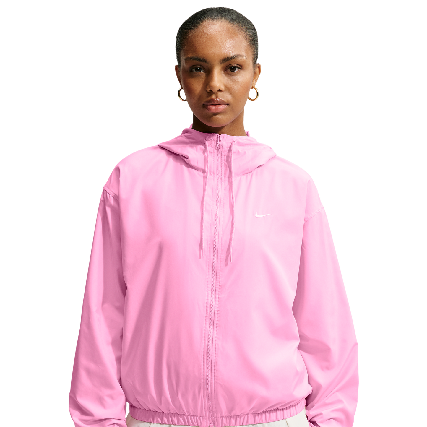 Nike UV Classic  Hooded Jacket - Women's - Pink Rise/Sail