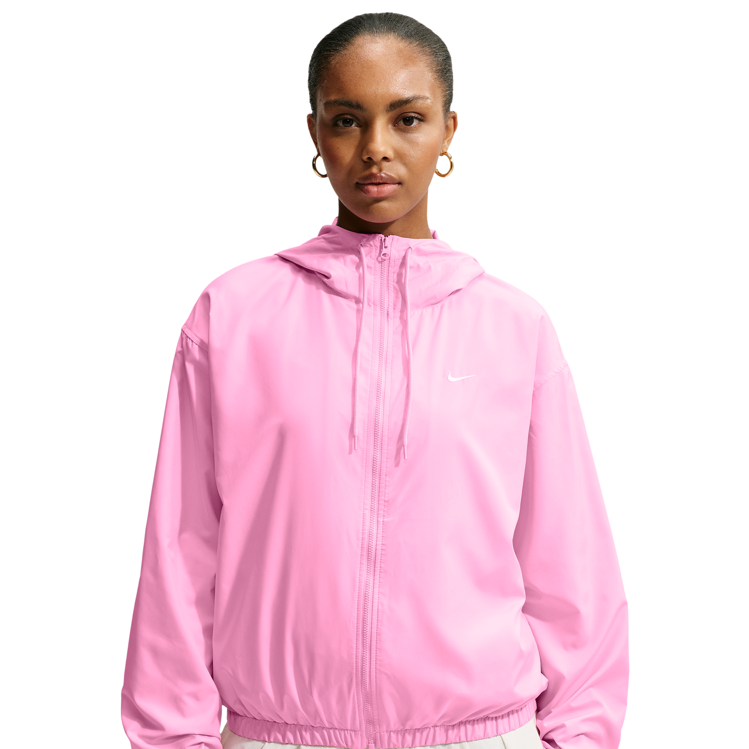 Nike UV Classic  Hooded Jacket - Women's - Pink Rise/Sail