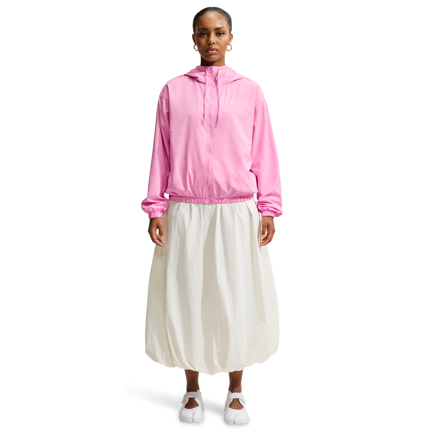 Nike UV Classic  Hooded Jacket - Women's - Pink Rise/Sail