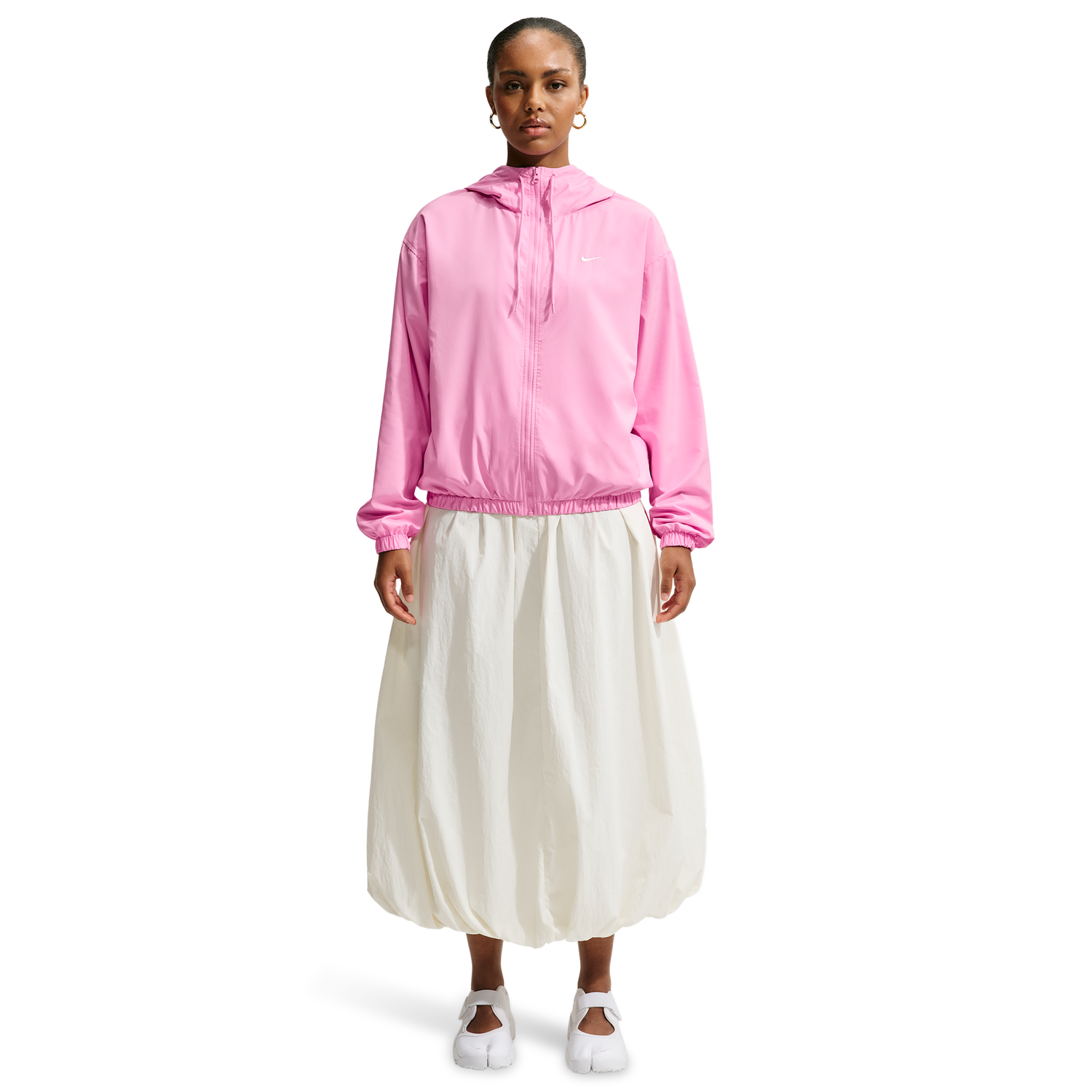 Nike UV Classic  Hooded Jacket - Women's - Pink Rise/Sail