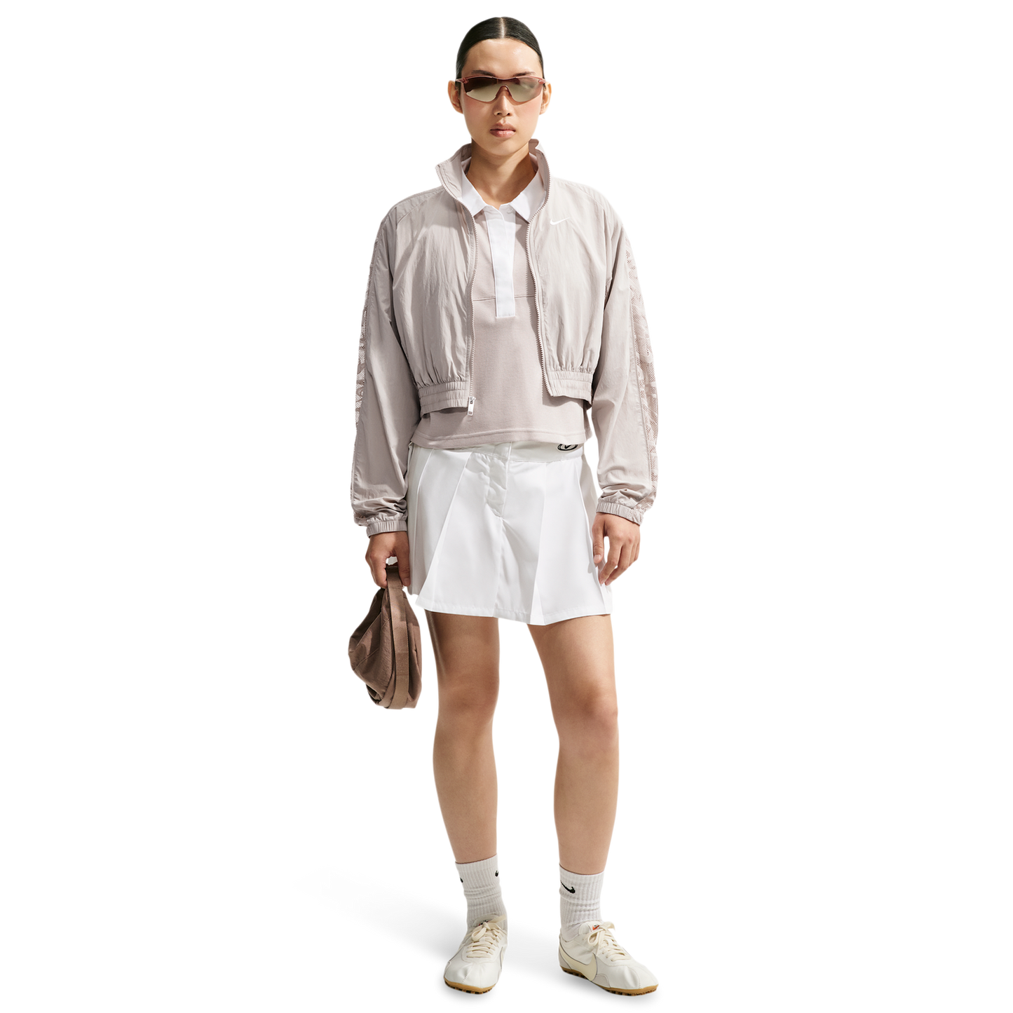 Nike Lace Inset Track Jacket - Women's - Cream Ii/White/Cream Ii