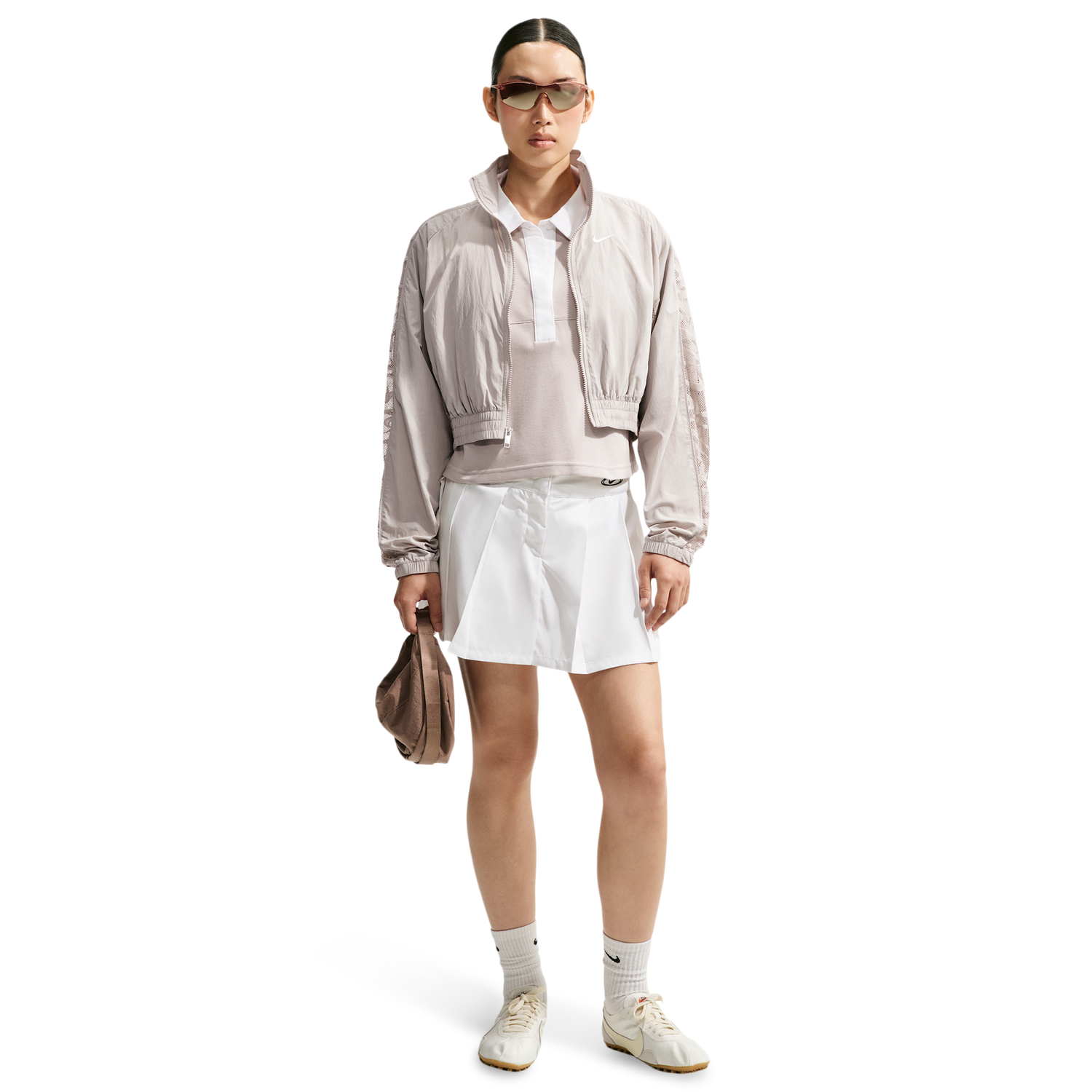 Nike Lace Inset Track Jacket - Women's - Cream Ii/White/Cream Ii