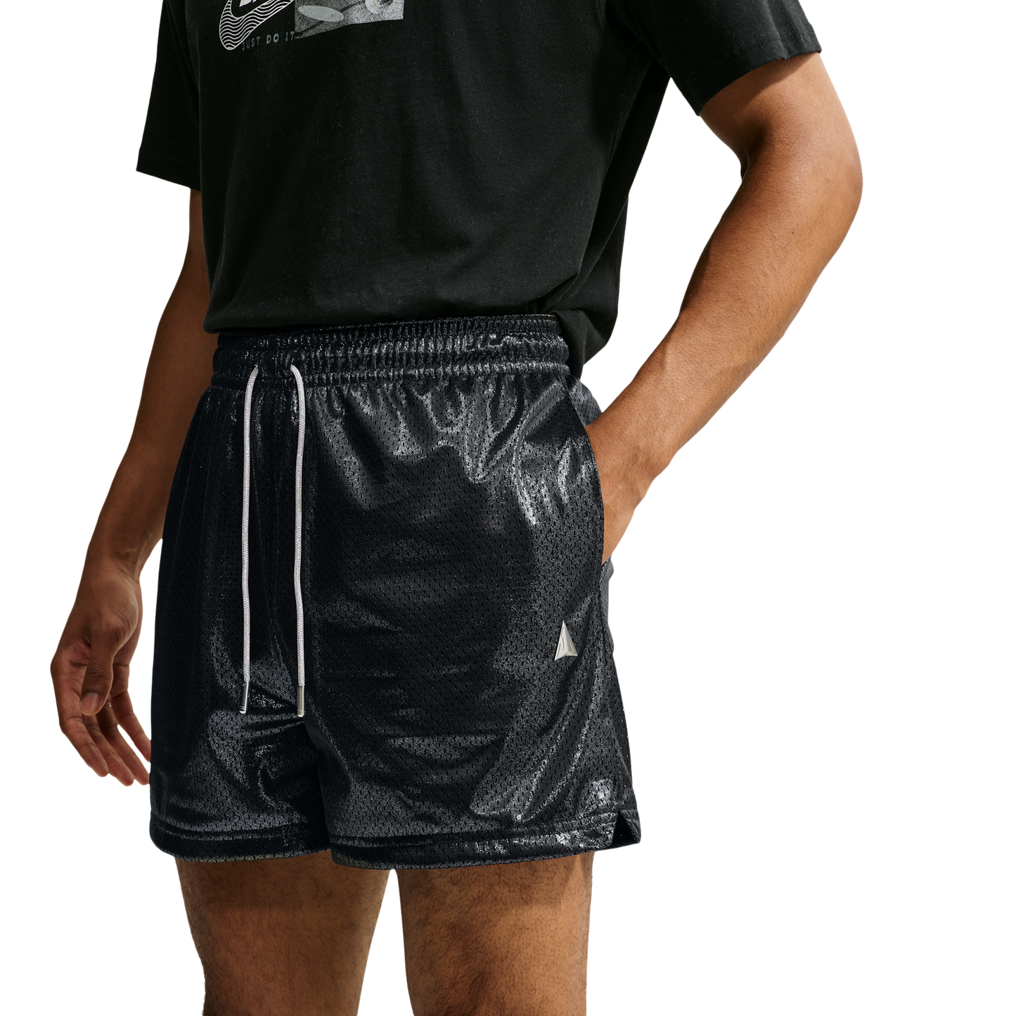 Nike Ja Standard Issue Mesh 5in Short AOP - Men's - Black