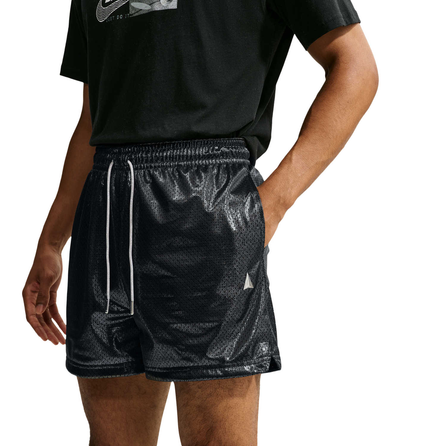 Nike Ja Standard Issue Mesh 5in Short AOP - Men's - Black