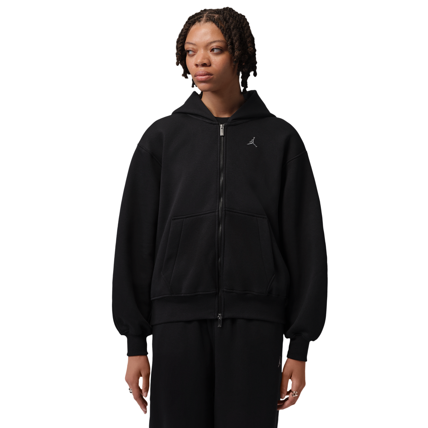 Jordan Brooklyn Fleece FZ BB - Women's - Black