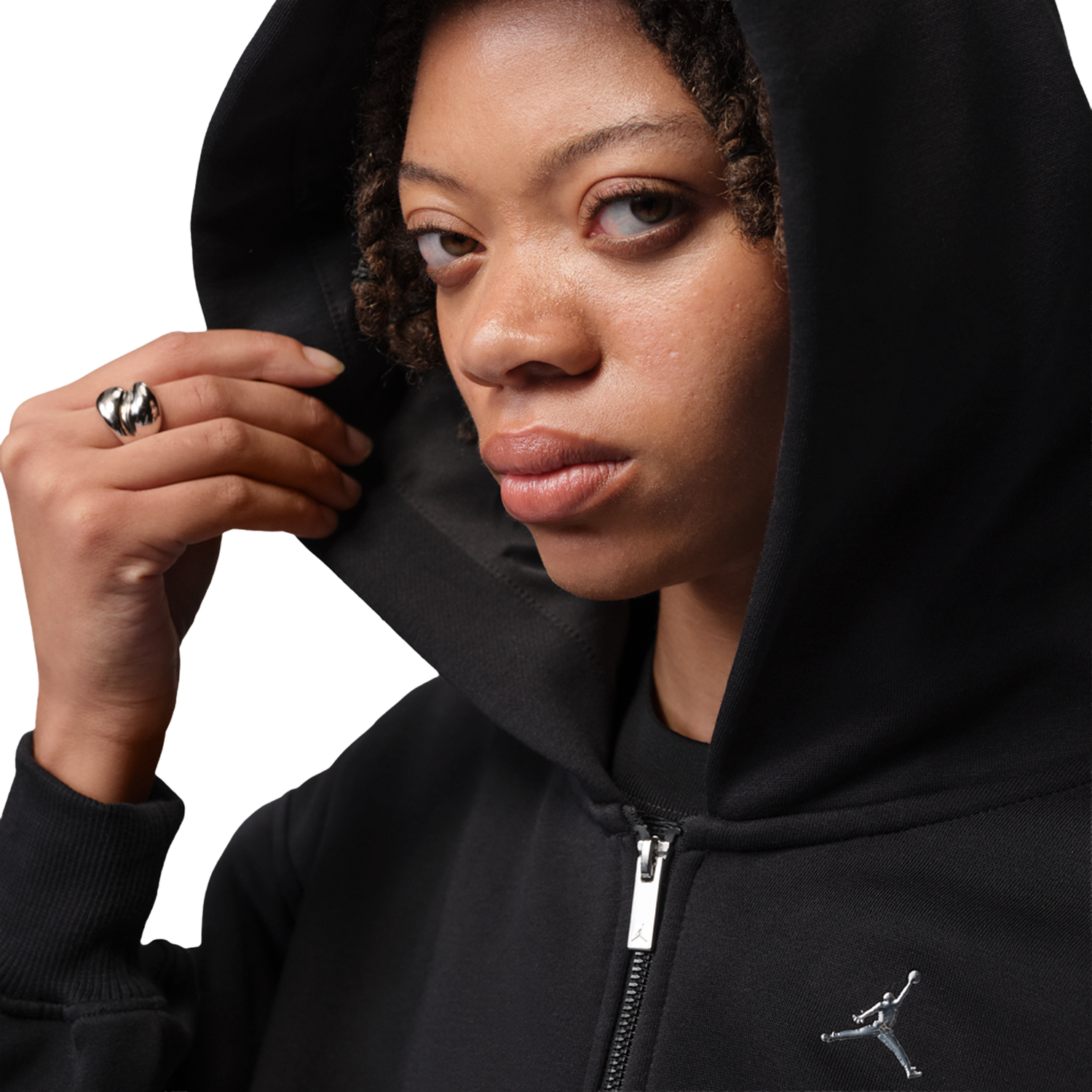 Jordan Brooklyn Fleece FZ BB - Women's - Black