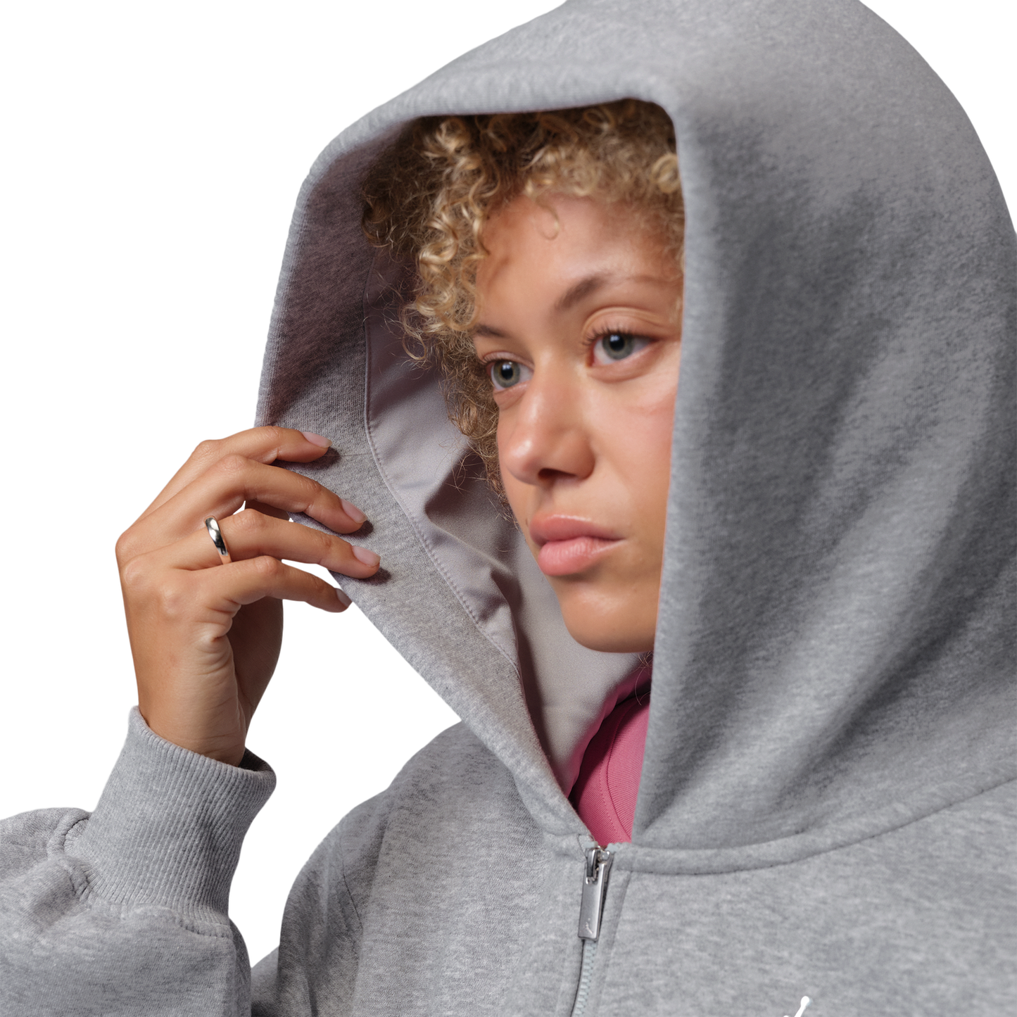 Jordan Brooklyn Fleece FZ BB - Women's - Dk Grey Heather