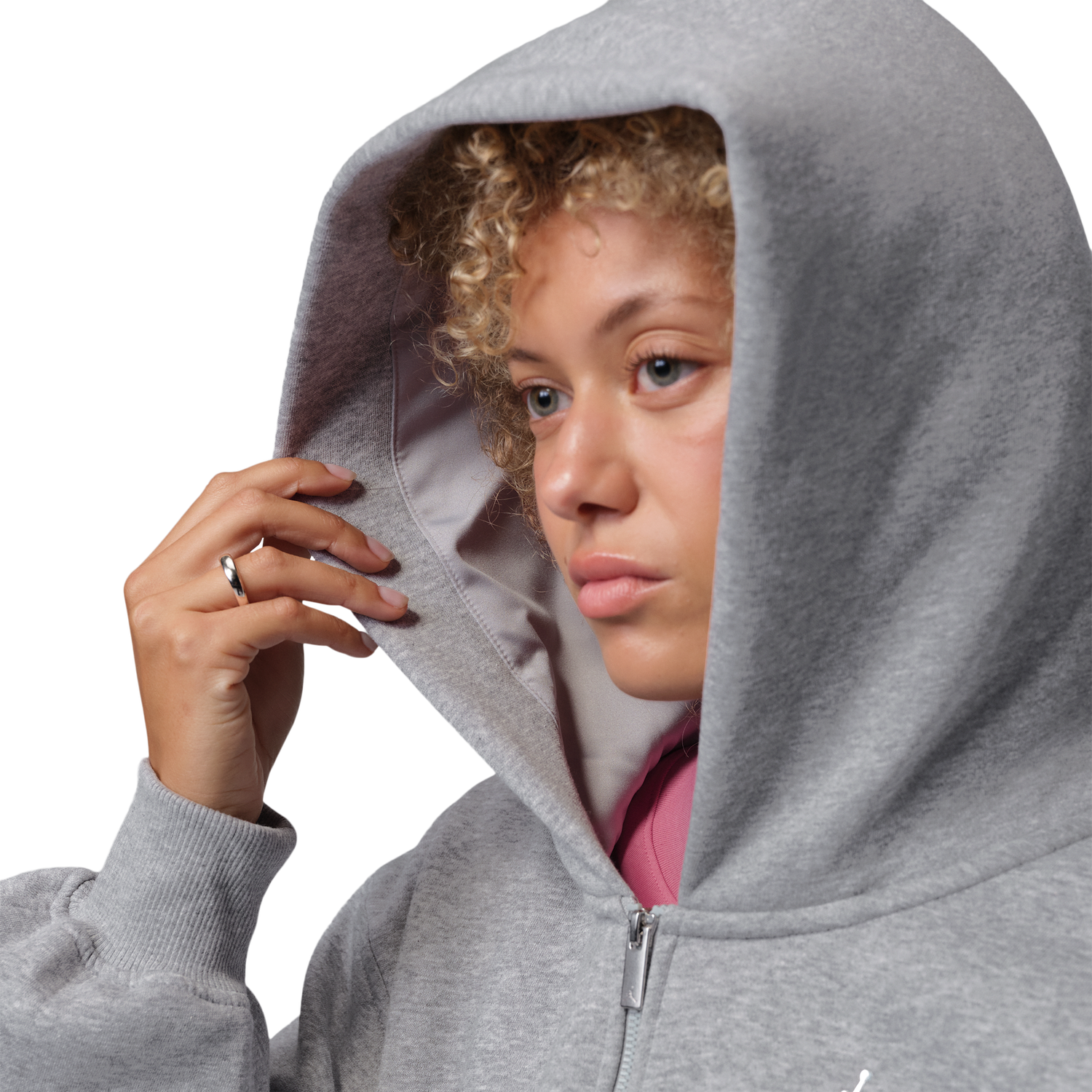 Jordan Brooklyn Fleece FZ BB - Women's - Dk Grey Heather