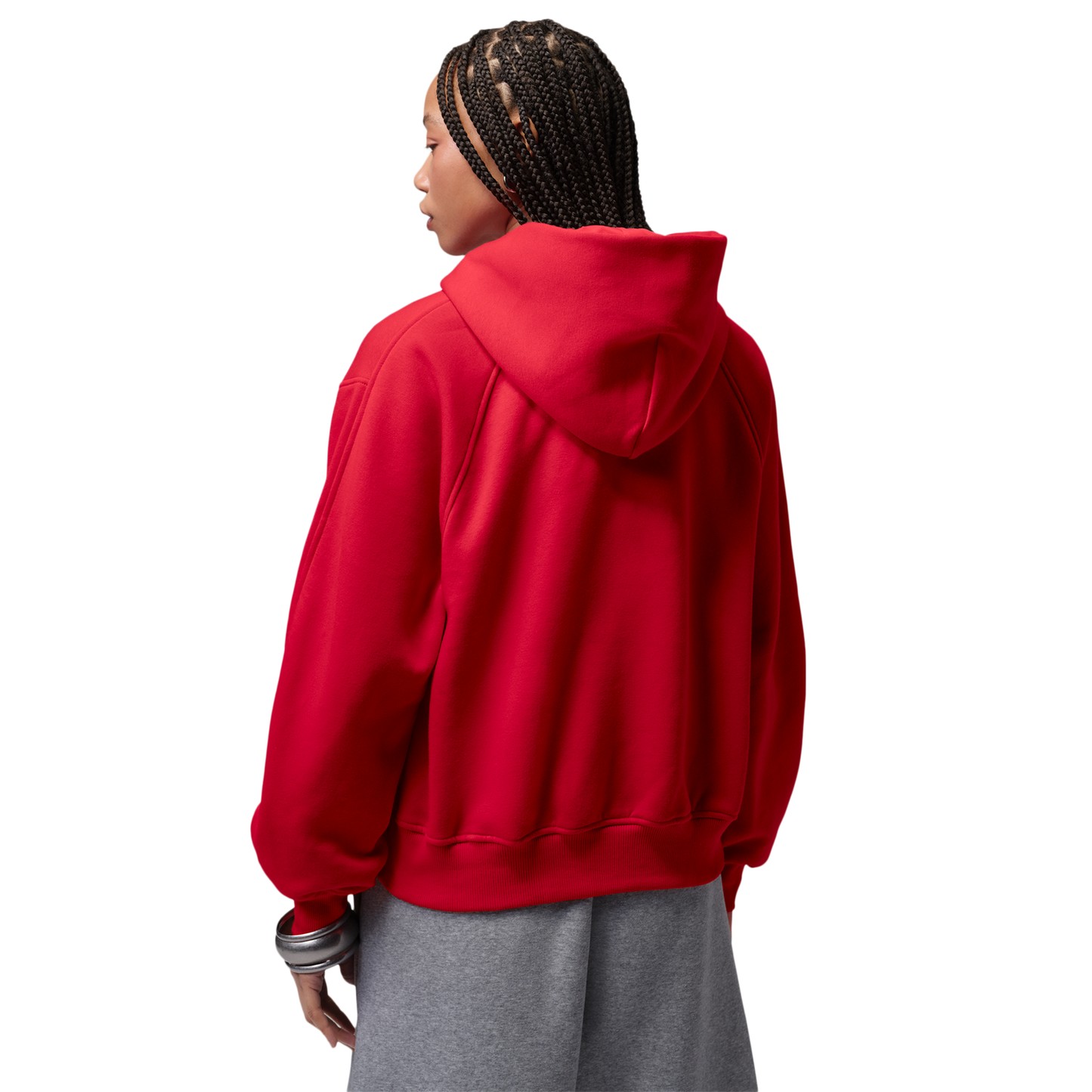 Jordan Brooklyn Fleece FZ BB - Women's - Gym Red
