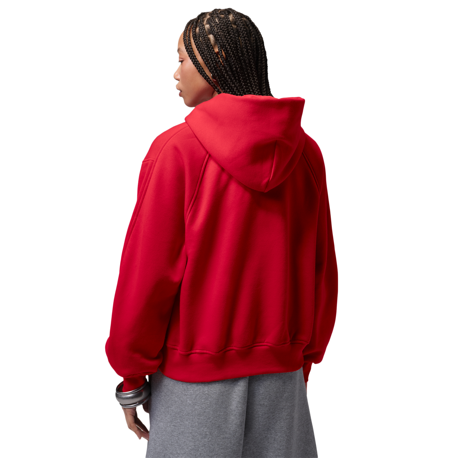 Jordan Brooklyn Fleece FZ BB - Women's - Gym Red