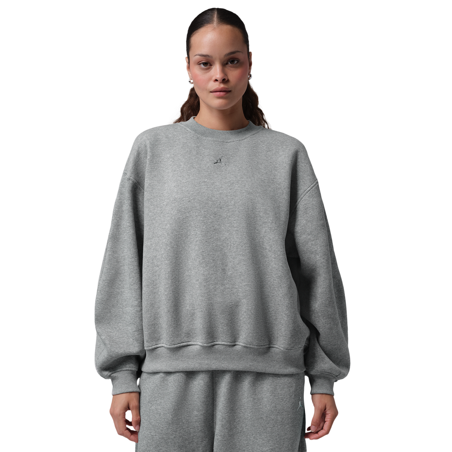 Jordan Brooklyn Fleece BB Pullover Hoodie - Women's - Dk Grey Heather