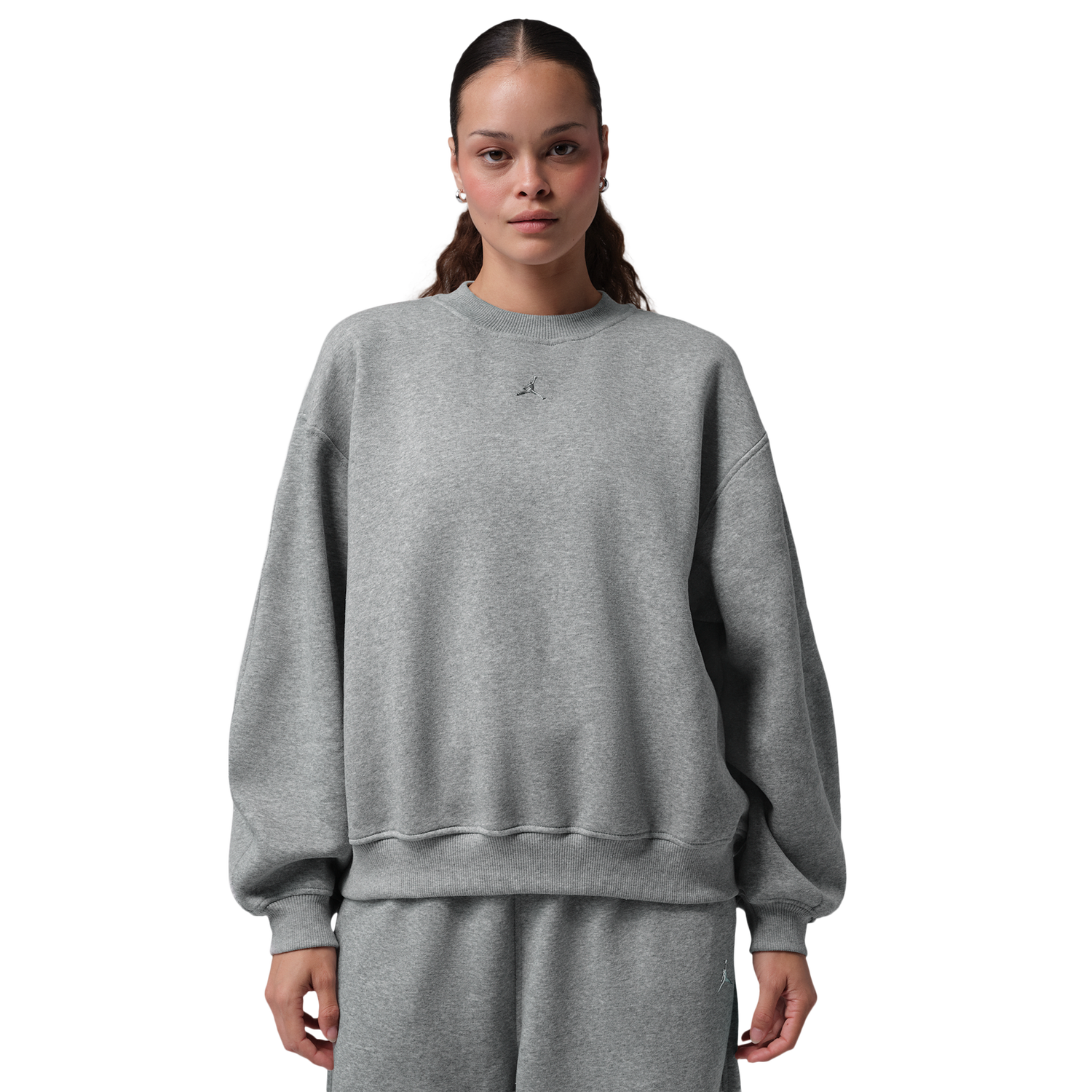 Jordan Brooklyn Fleece BB Pullover Hoodie - Women's - Dk Grey Heather