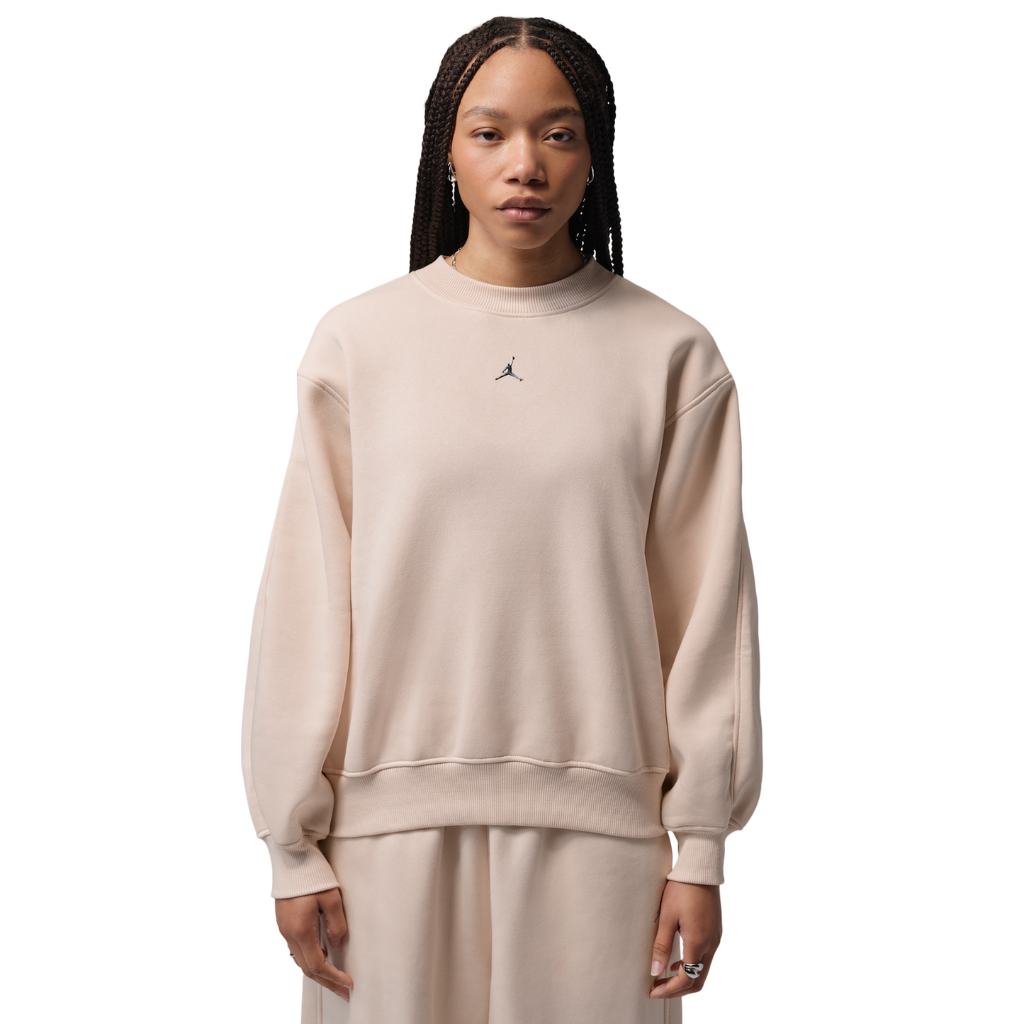 Jordan Brooklyn Fleece BB Pullover Hoodie - Women's - Pearl White
