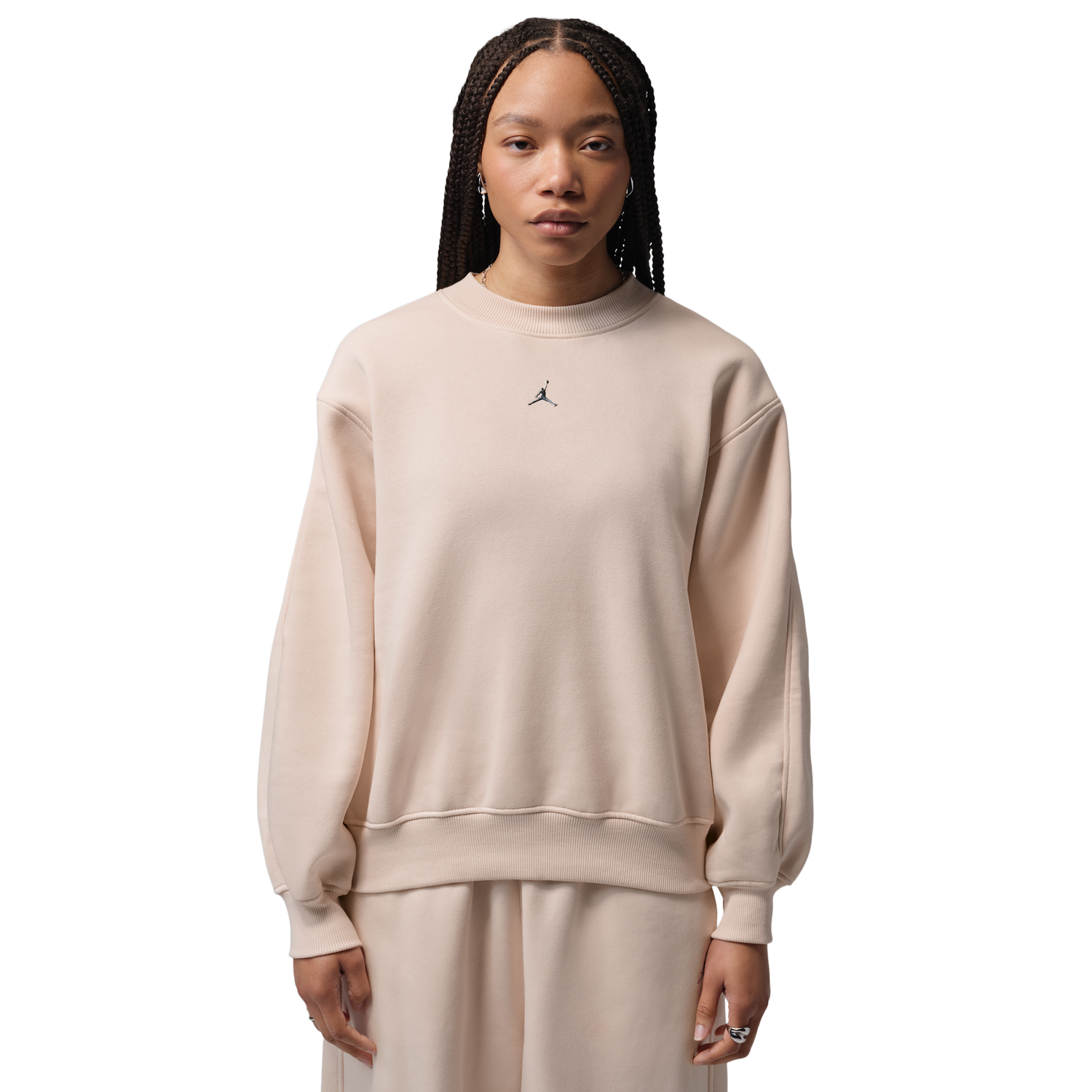 Jordan Brooklyn Fleece BB Pullover Hoodie - Women's - Pearl White