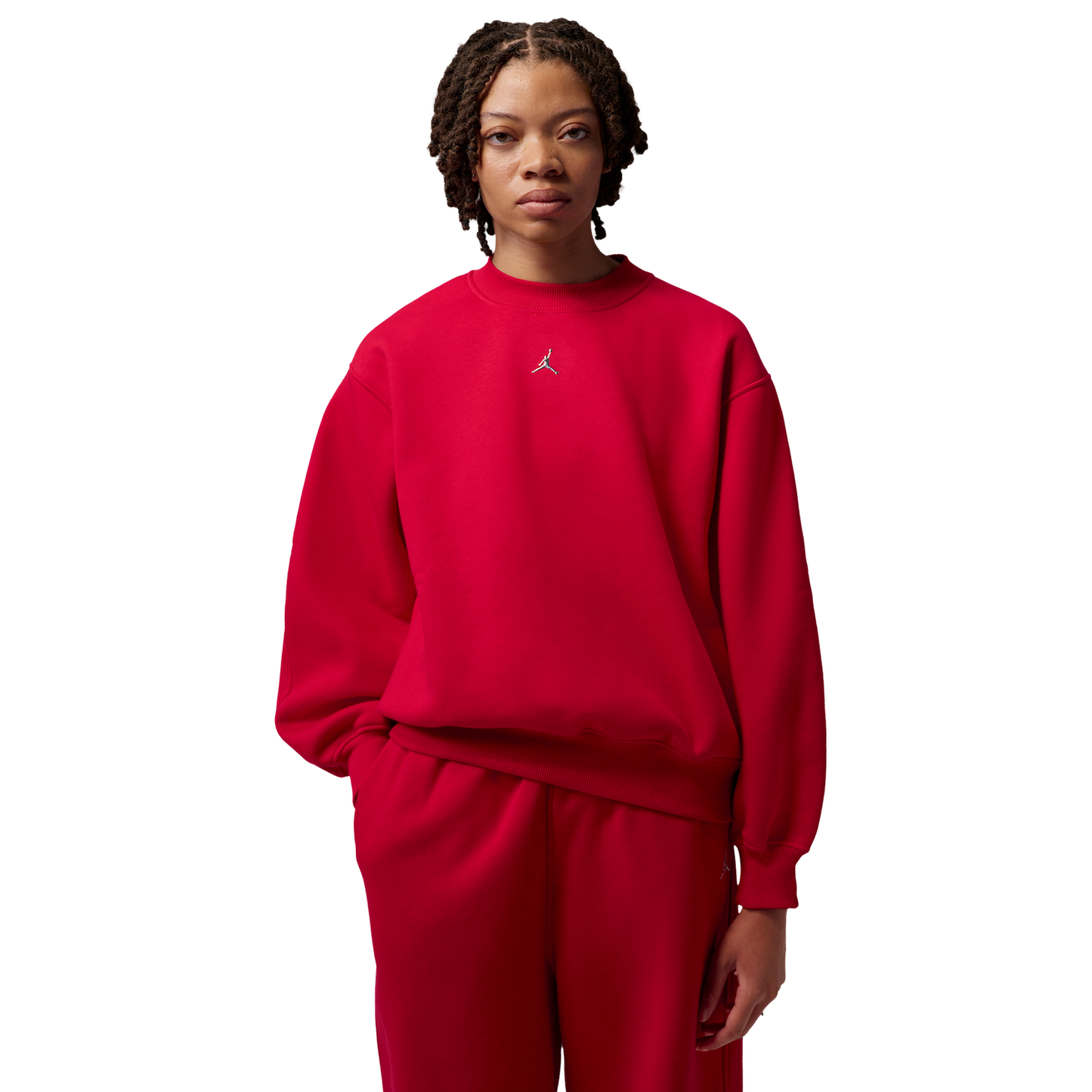 Jordan Brooklyn Fleece BB Pullover Hoodie - Women's - Gym Red