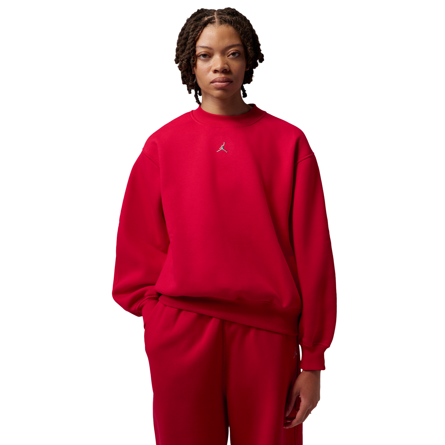 Jordan Brooklyn Fleece BB Pullover Hoodie - Women's - Gym Red