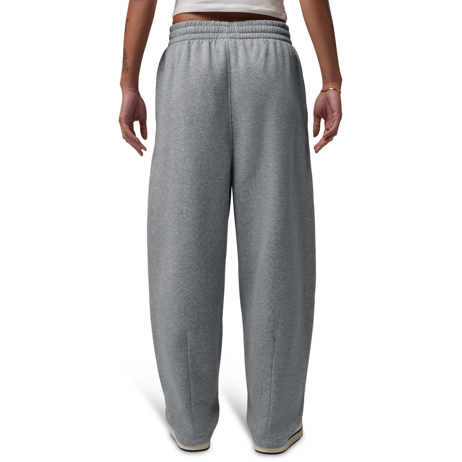 Jordan Brooklyn Fleece BB Wide Leg Pants - Women's - Dk Grey Heather