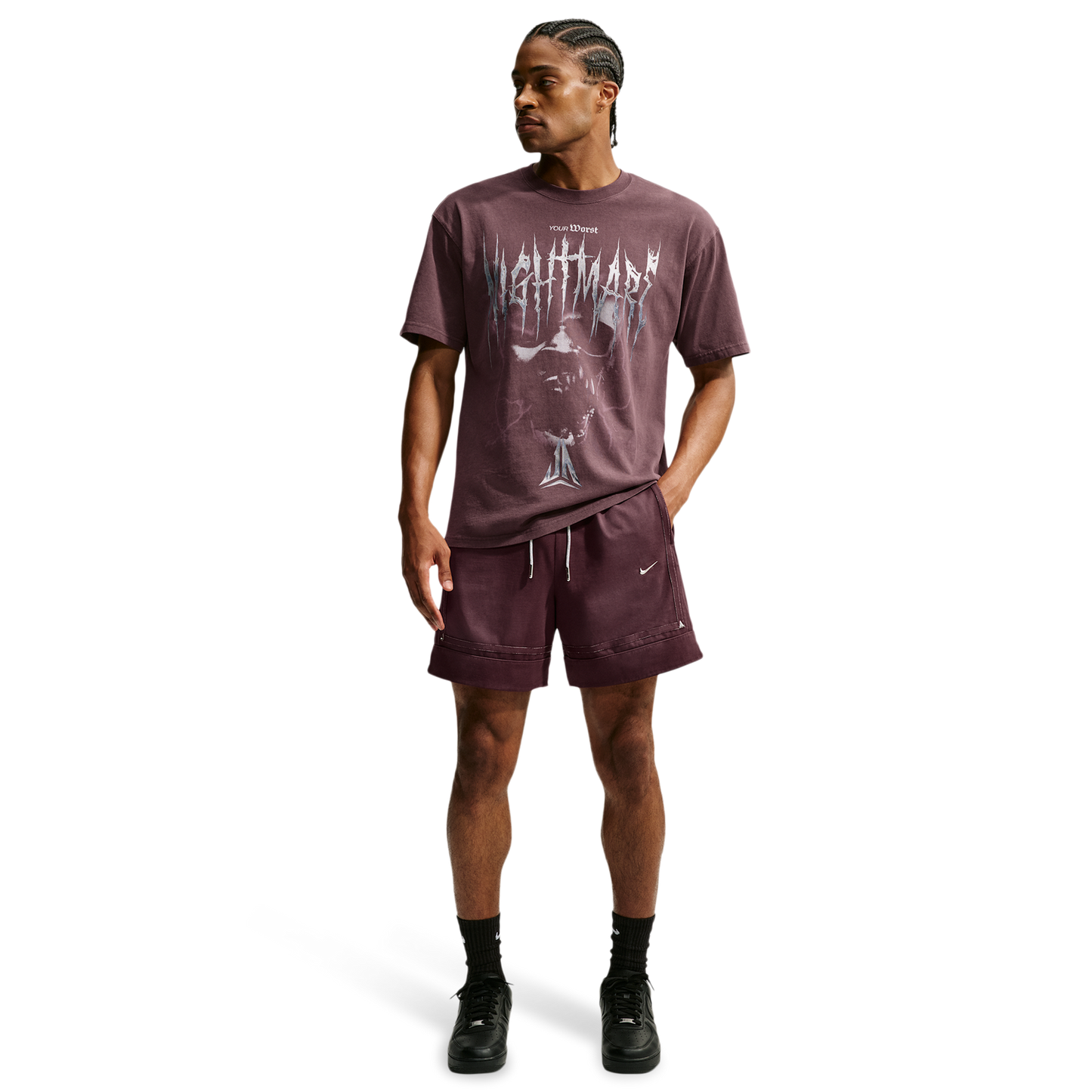 Nike Ja SI GM Pro 6in Shirt - Men's - Burgundy Crush