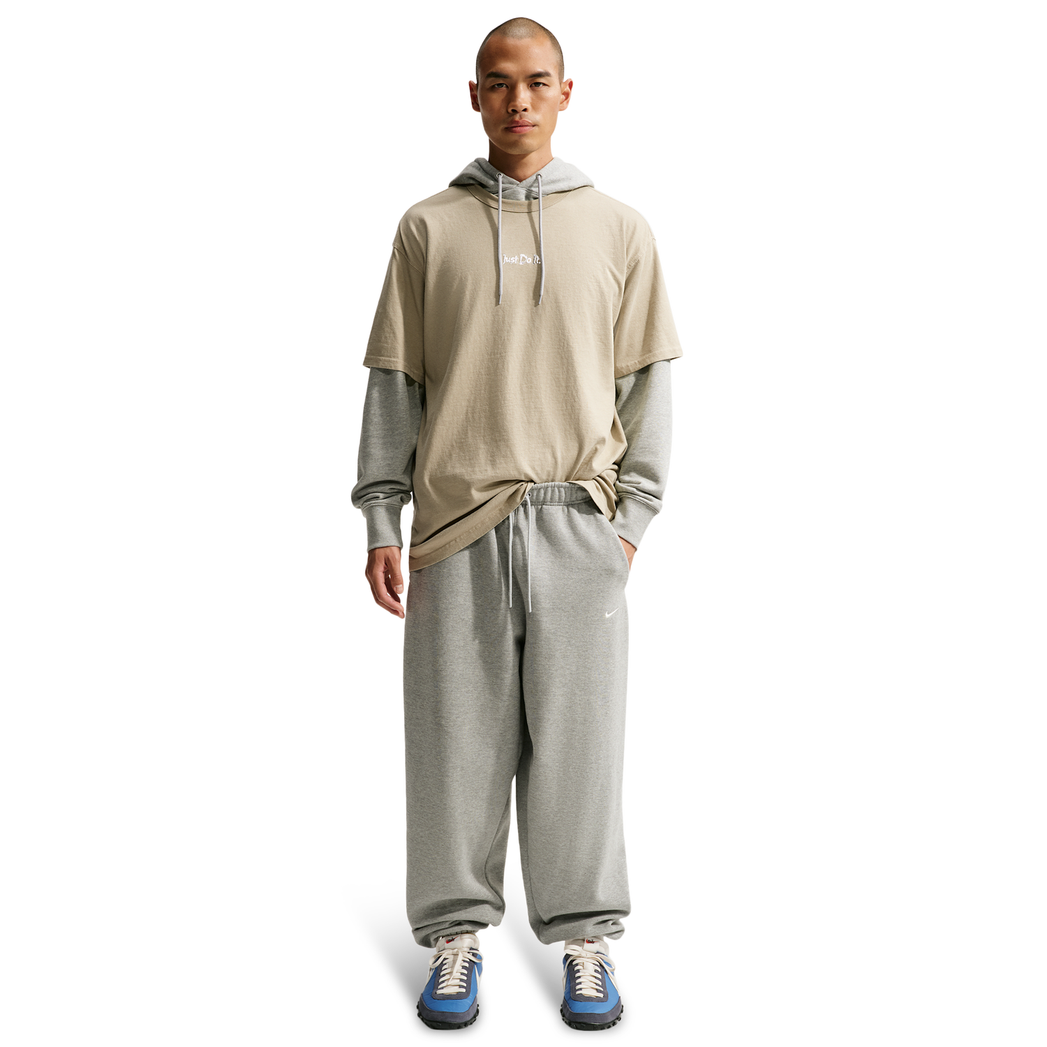 Nike NSW Loose Pre Wash Essential T-Shirt - Men's - Desert Khaki