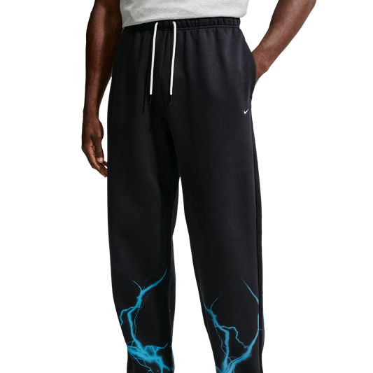 Nike Therma-FIT Standard Issue Open Hem Pant - Men's - Black/Light Current Blue/Pale Ivory