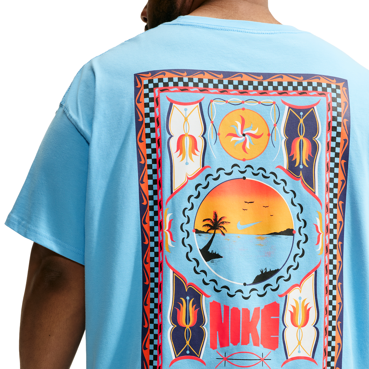 Nike NSW  LSE Palm Camo T-Shirt - Men's - Football Blue