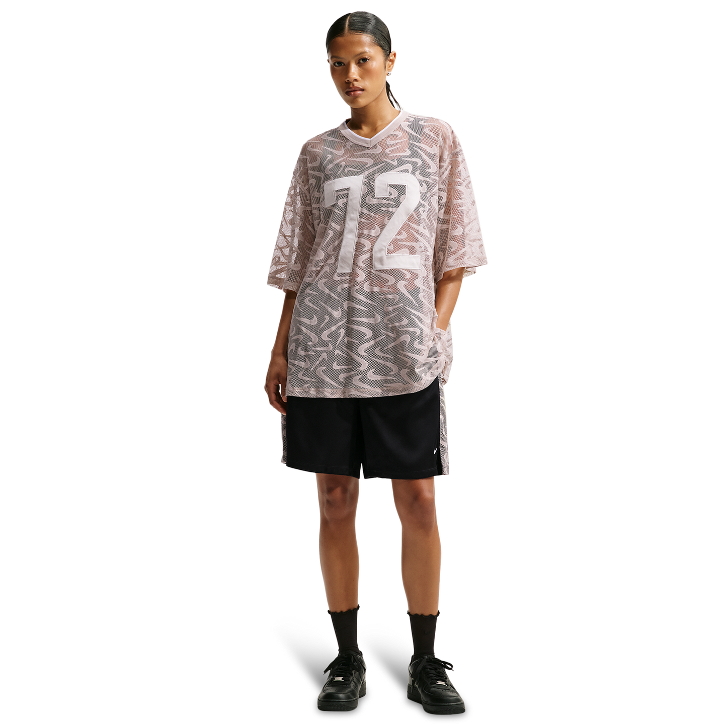 Nike Chill Woven Lace Short - Women's - White/Cream Ii/Black