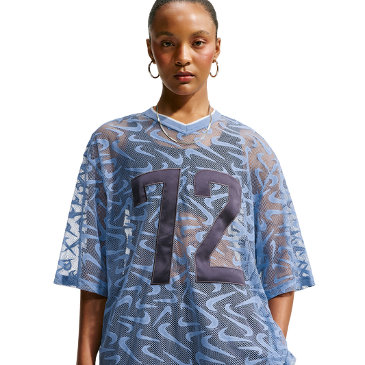 Nike Chill Woven Lace Jersey - Women's - White/Work Blue/Gridiron
