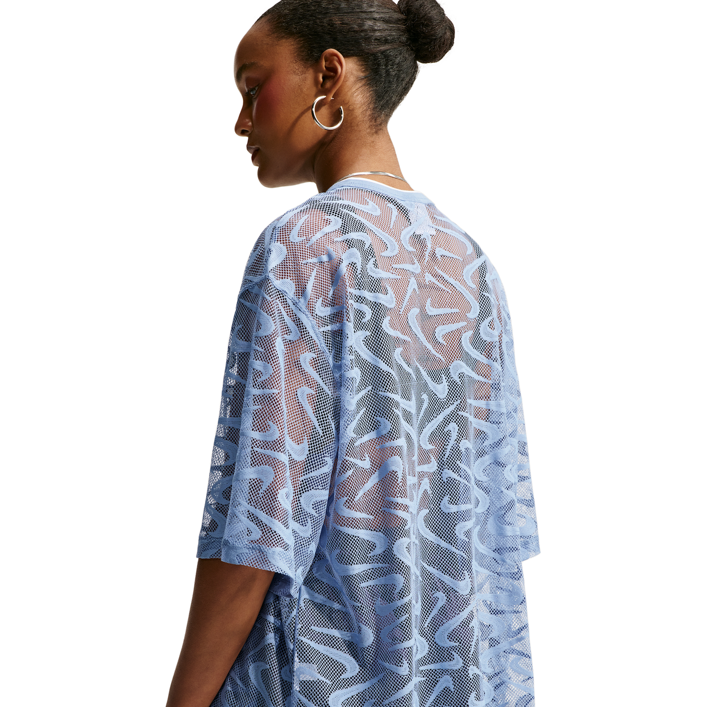 Nike Chill Woven Lace Jersey - Women's - White/Work Blue/Gridiron