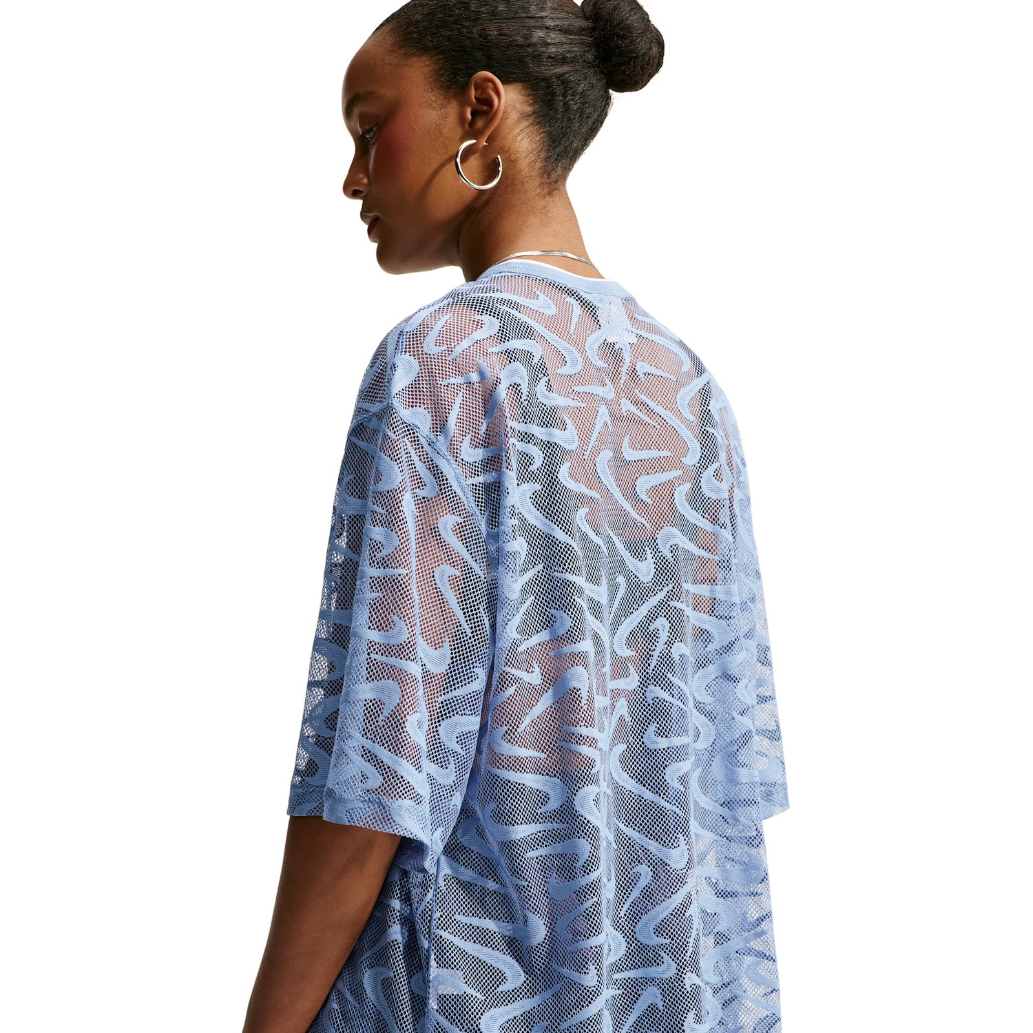 Nike Chill Woven Lace Jersey - Women's - White/Work Blue/Gridiron