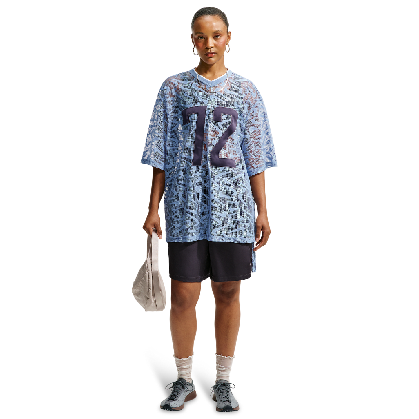Nike Chill Woven Lace Jersey - Women's - White/Work Blue/Gridiron