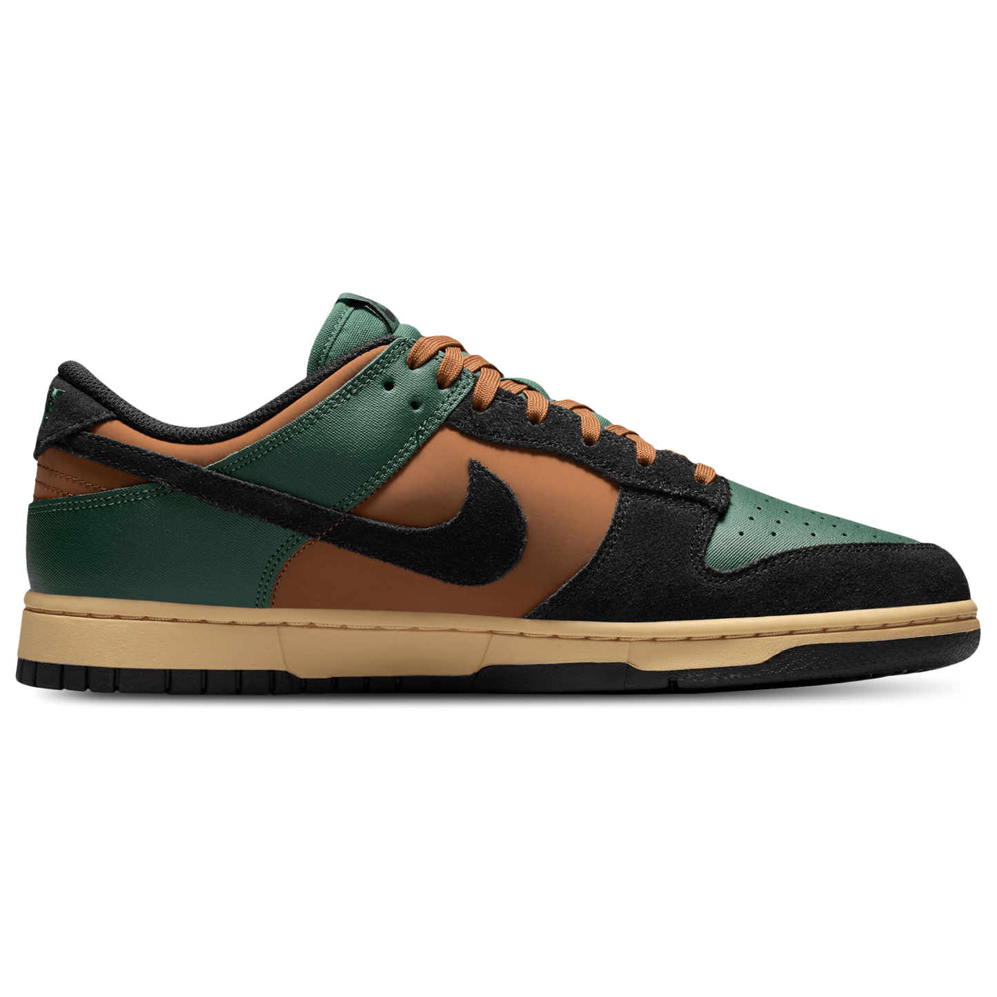 Nike Dunk Low Retro - Men's - Black/Fir/Light British Tan